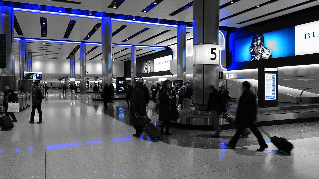 Gepäckhalle am Flughafen