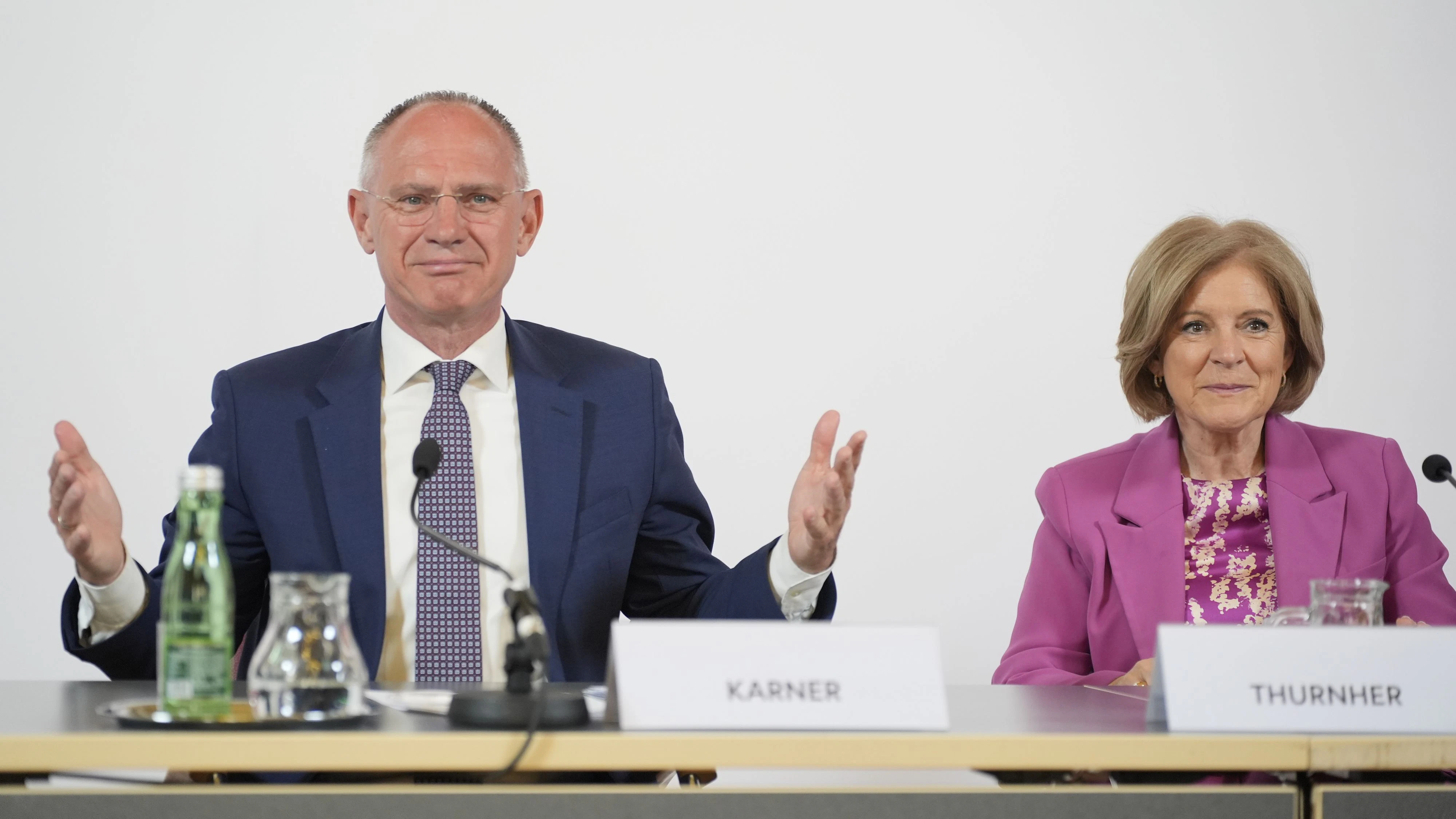 Innenminister Gerhard Karner (ÖVP) und ORF-Generaldirektiorin Ingrid Thurnher zogen Bilanz.