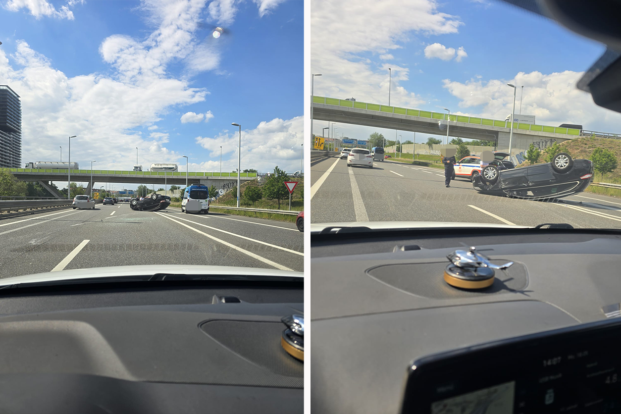 Am Montagnachmittag sorgte ein überschlagenes Auto auf der A4 für einen Großeinsatz.