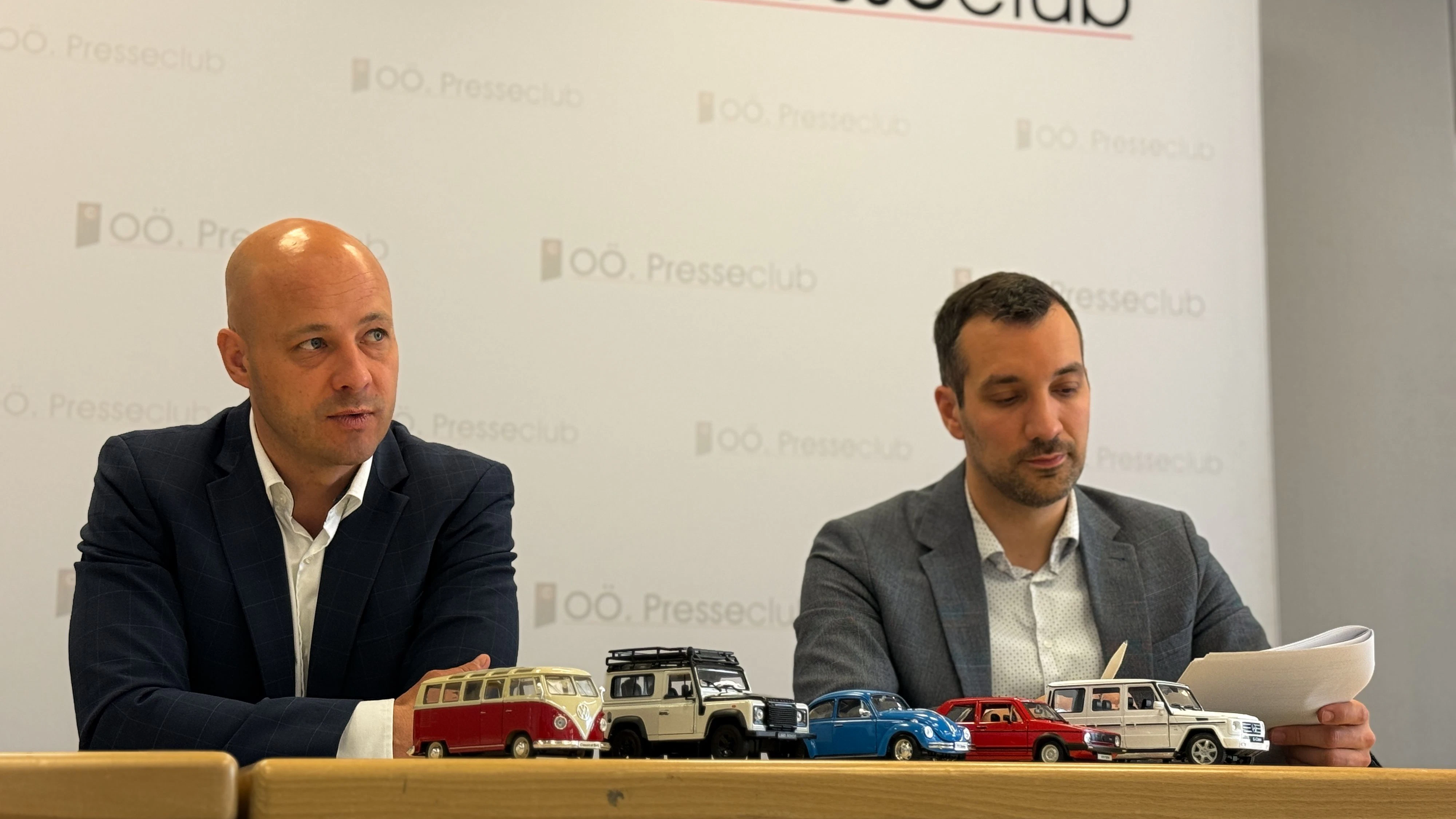Martin Hajart und Michael Obrovsky von der Linzer ÖVP.