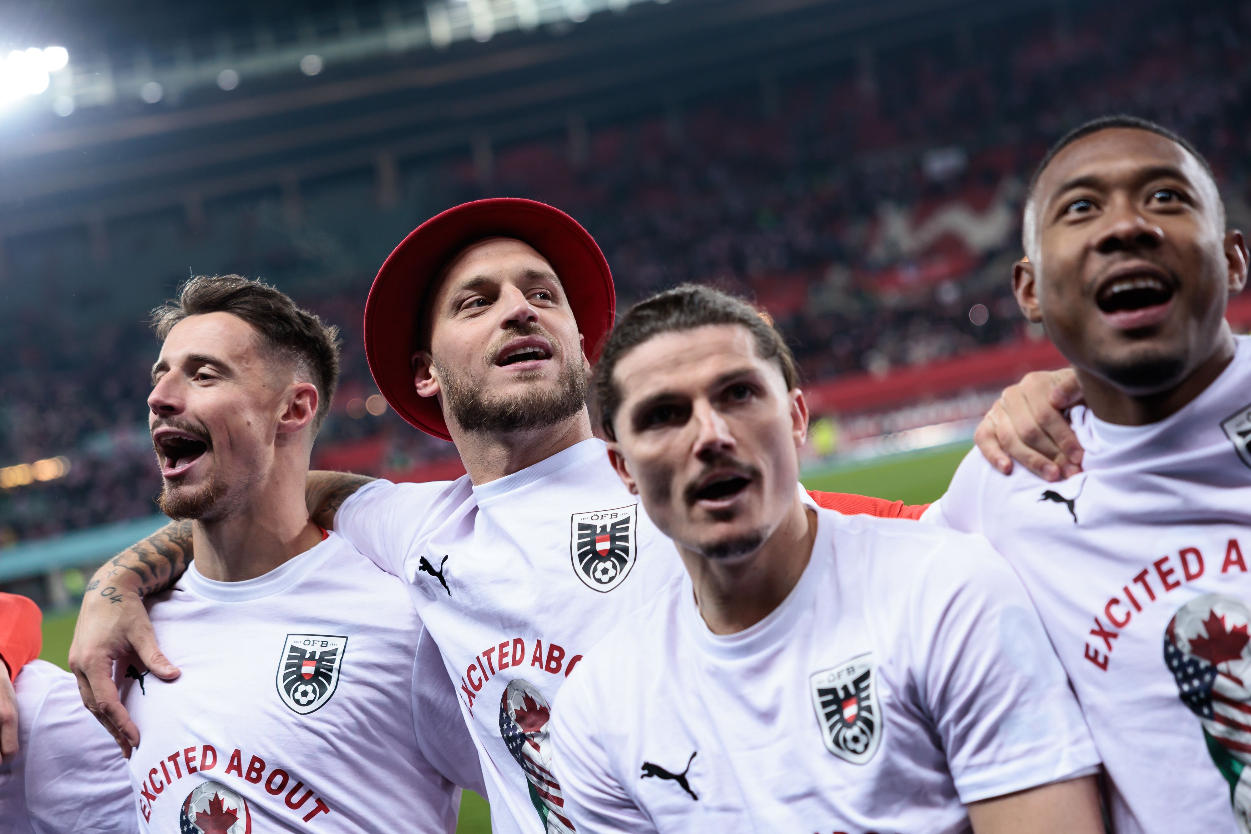 Die ÖFB-Stars feierten gegen Bosnien das WM-Ticket
