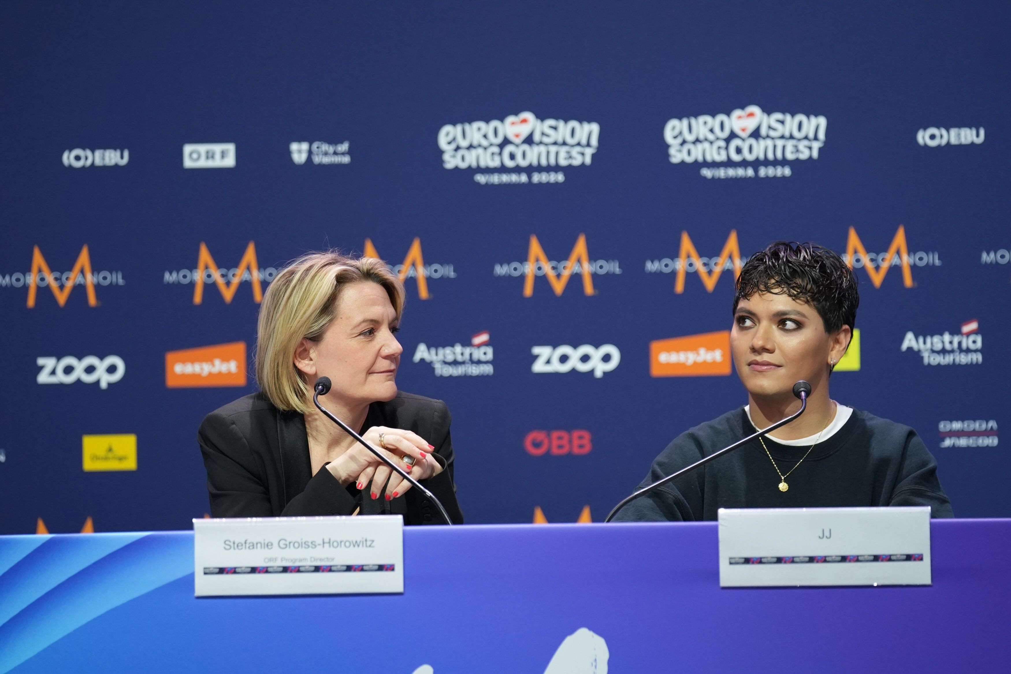 ORF-Programmdirektorin Stefanie Groiss-Horowitz bei einem ESC-Medienupdate.