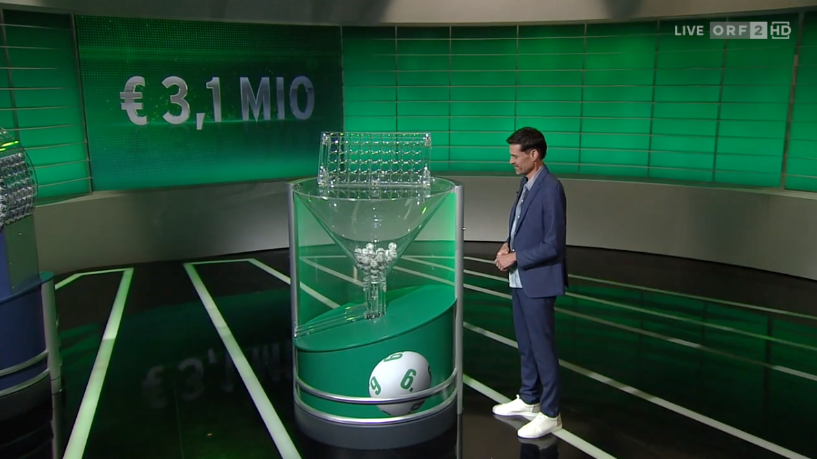 Lotto-Ziehung am Sonntag mit Ralph Huber-Blechinger