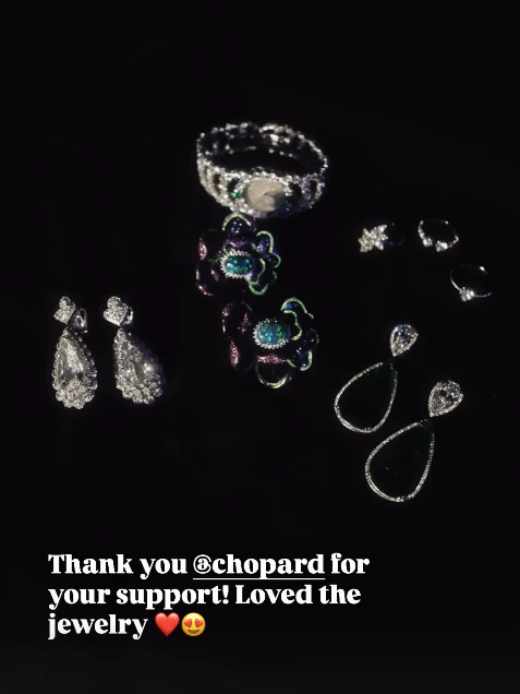 Swarovski bedankte sich auf Instagram bei Chopard.