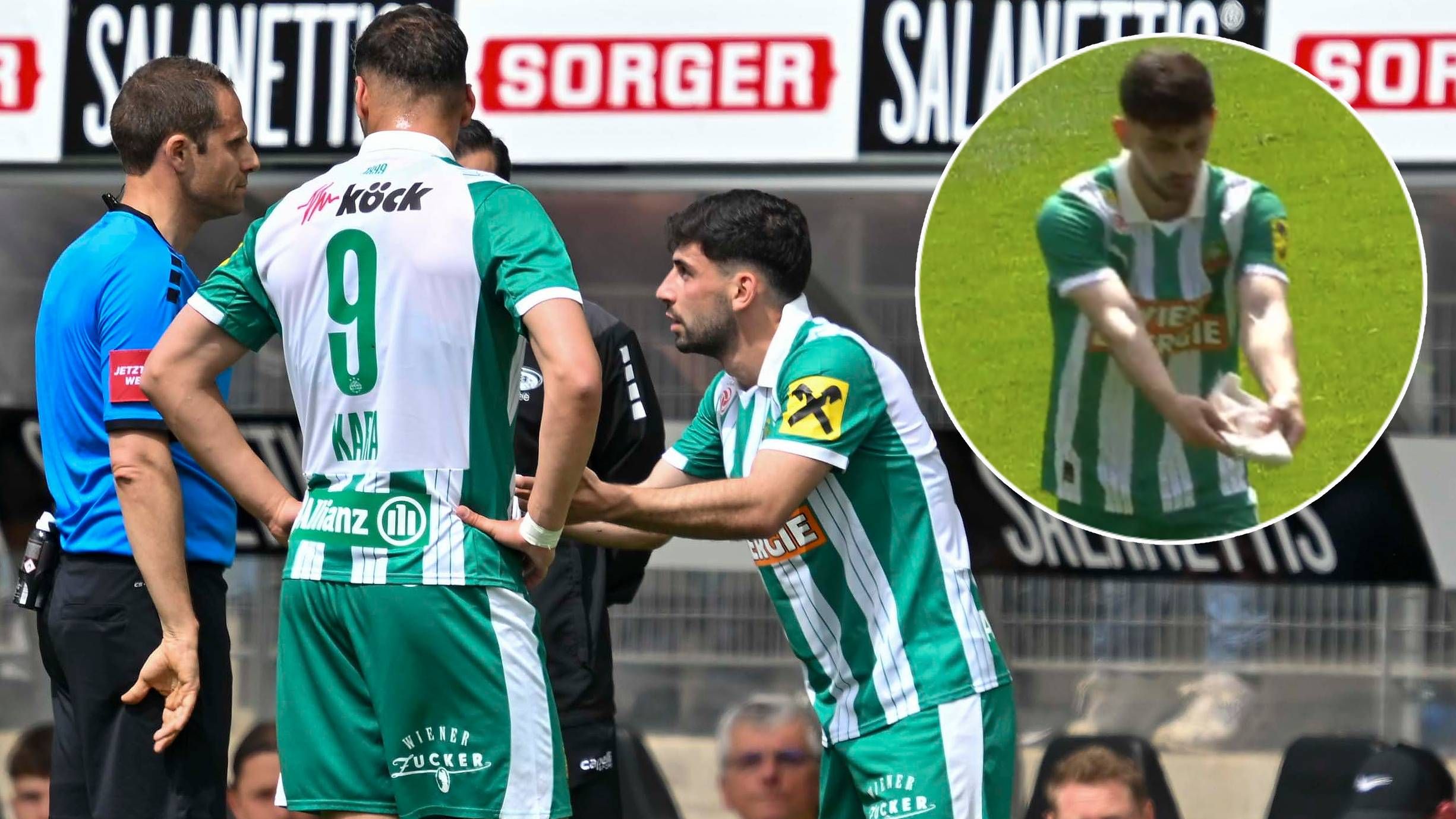 Yusuf Demir warf seine Schuh in Richtung des vierten Offiziellen.