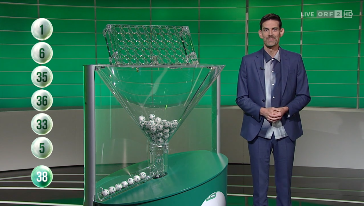 Lotto-Ziehung am Sonntag mit Ralph Huber-Blechinger