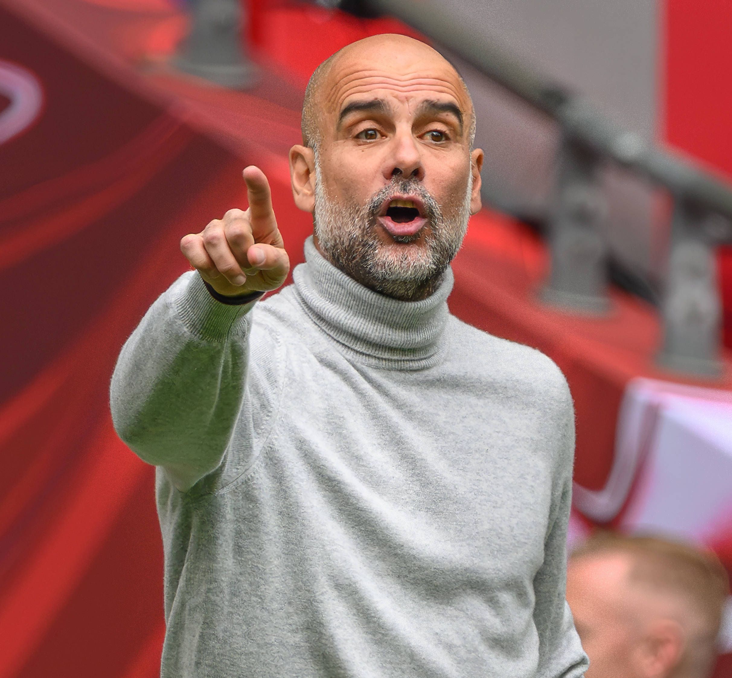 Star-Trainer Pep Guardiola. 