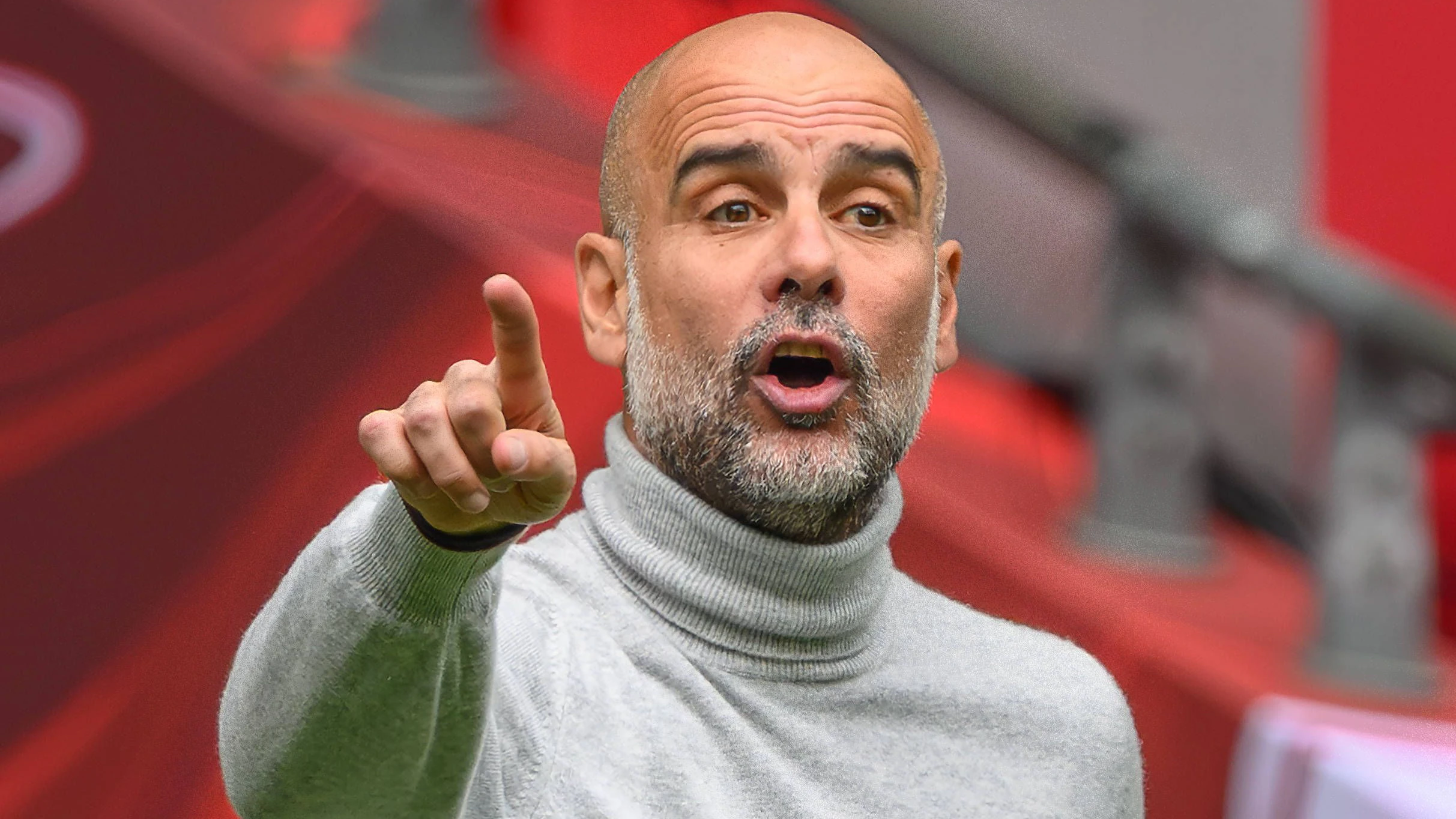 Star-Trainer Pep Guardiola. 