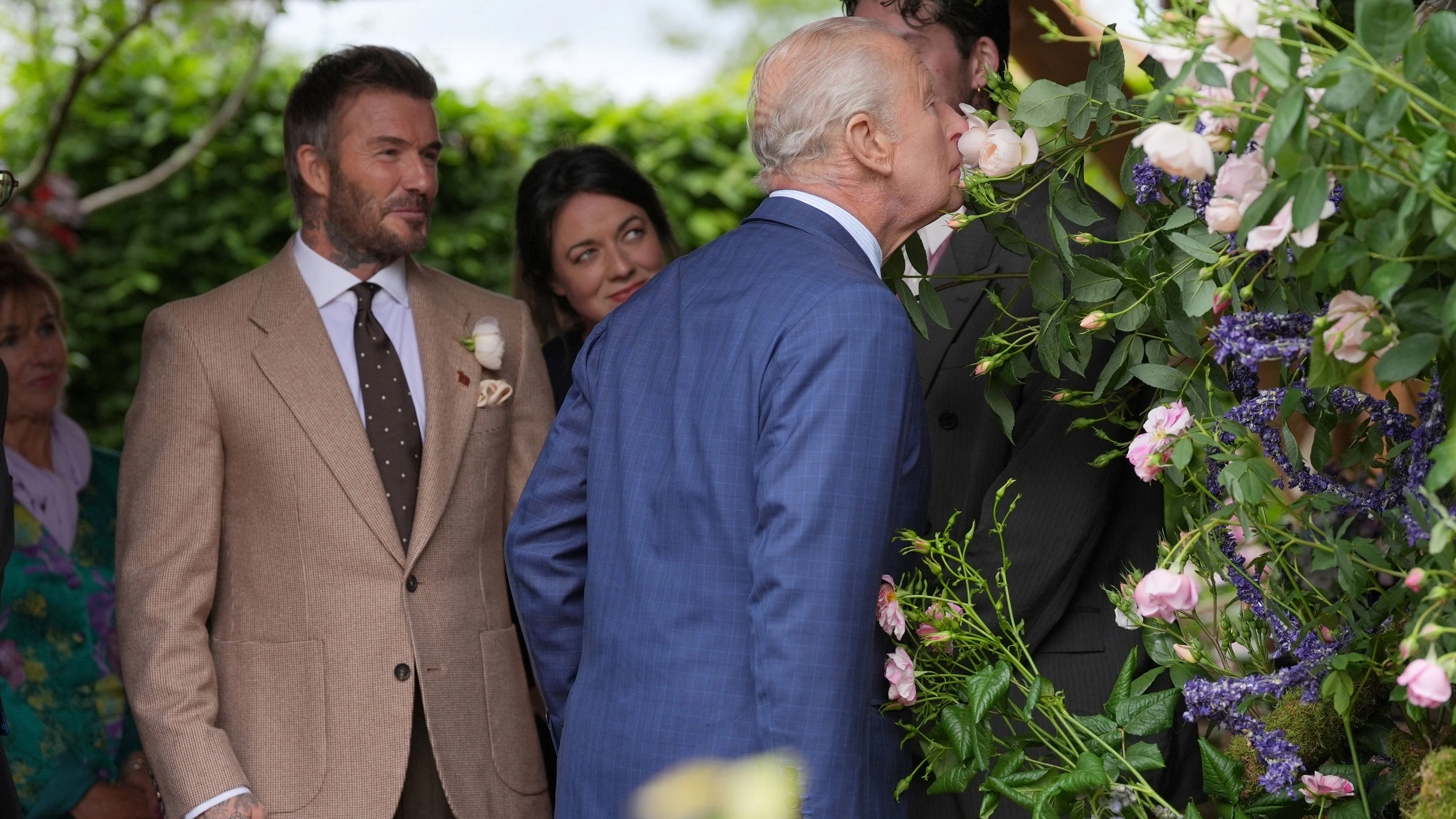 König Charles und David Beckham
