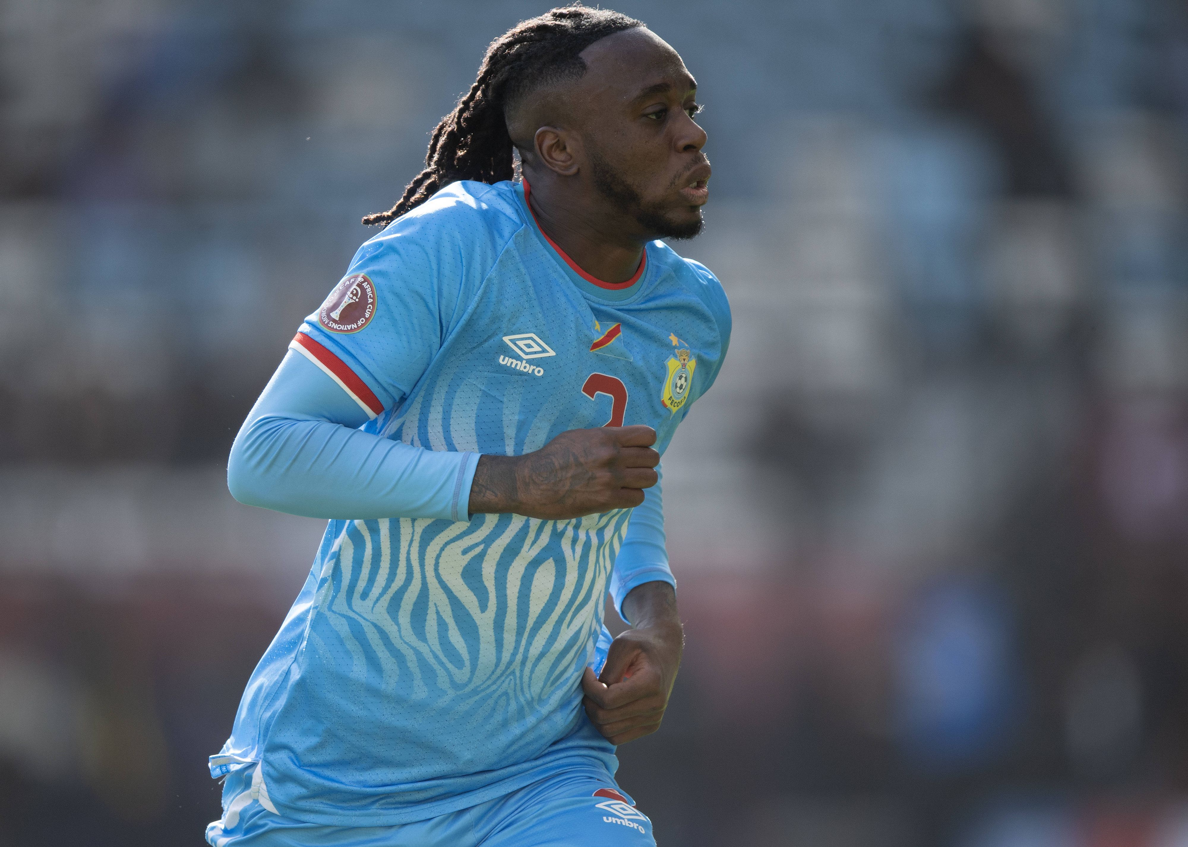 Aaron Wan-Bissaka im Dress der DR Kongo. 