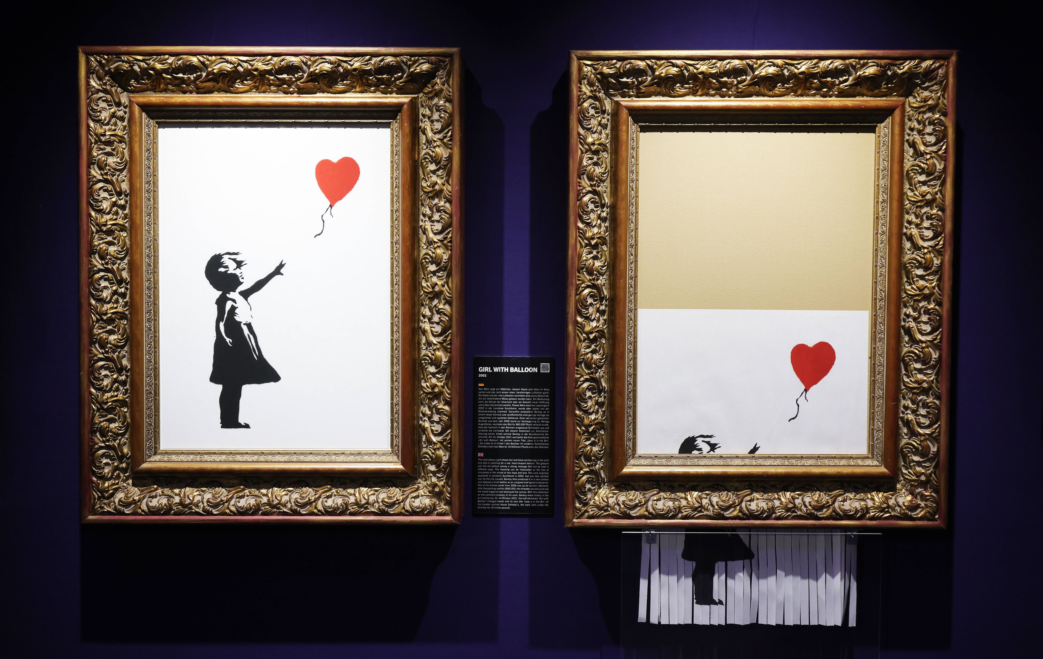 Nach einer Auktion im Jahr 2018 hat sich das Banksy-Werk 