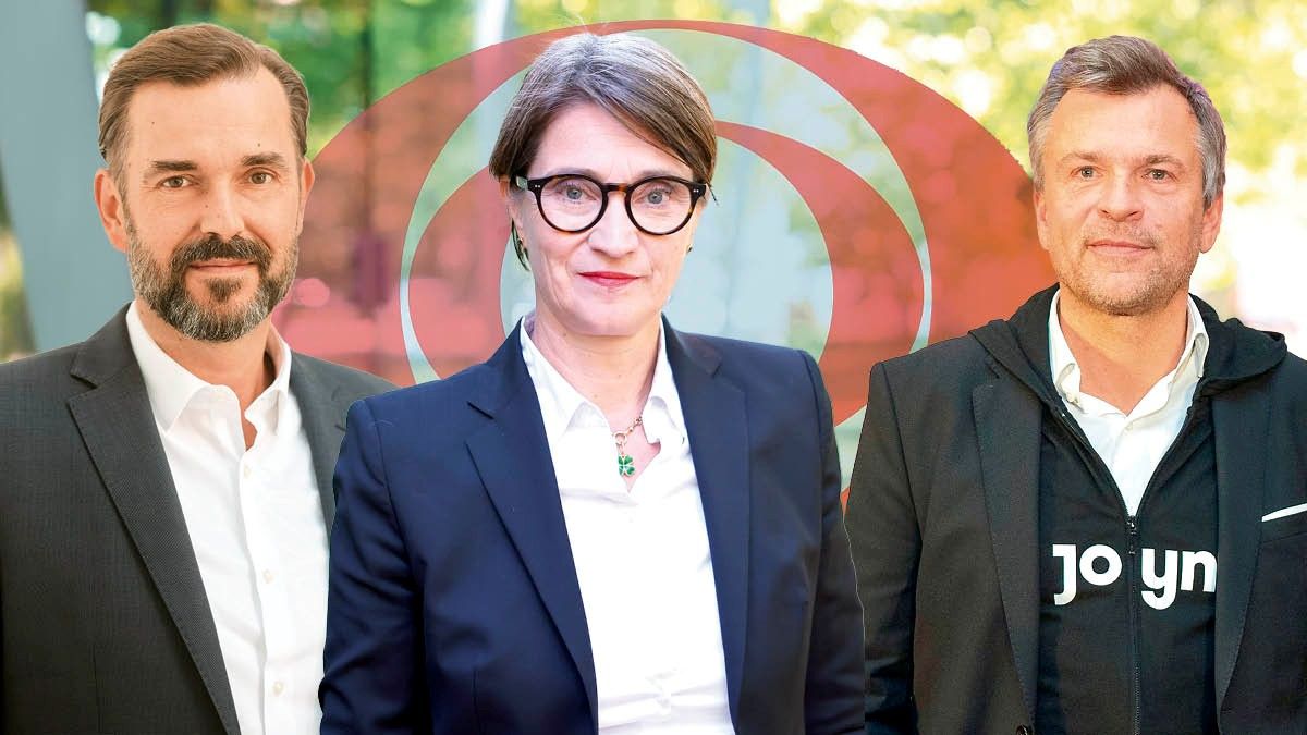 Match um den ORF: Clemens Pig, Lisa Totzauer und Markus Breitenecker.