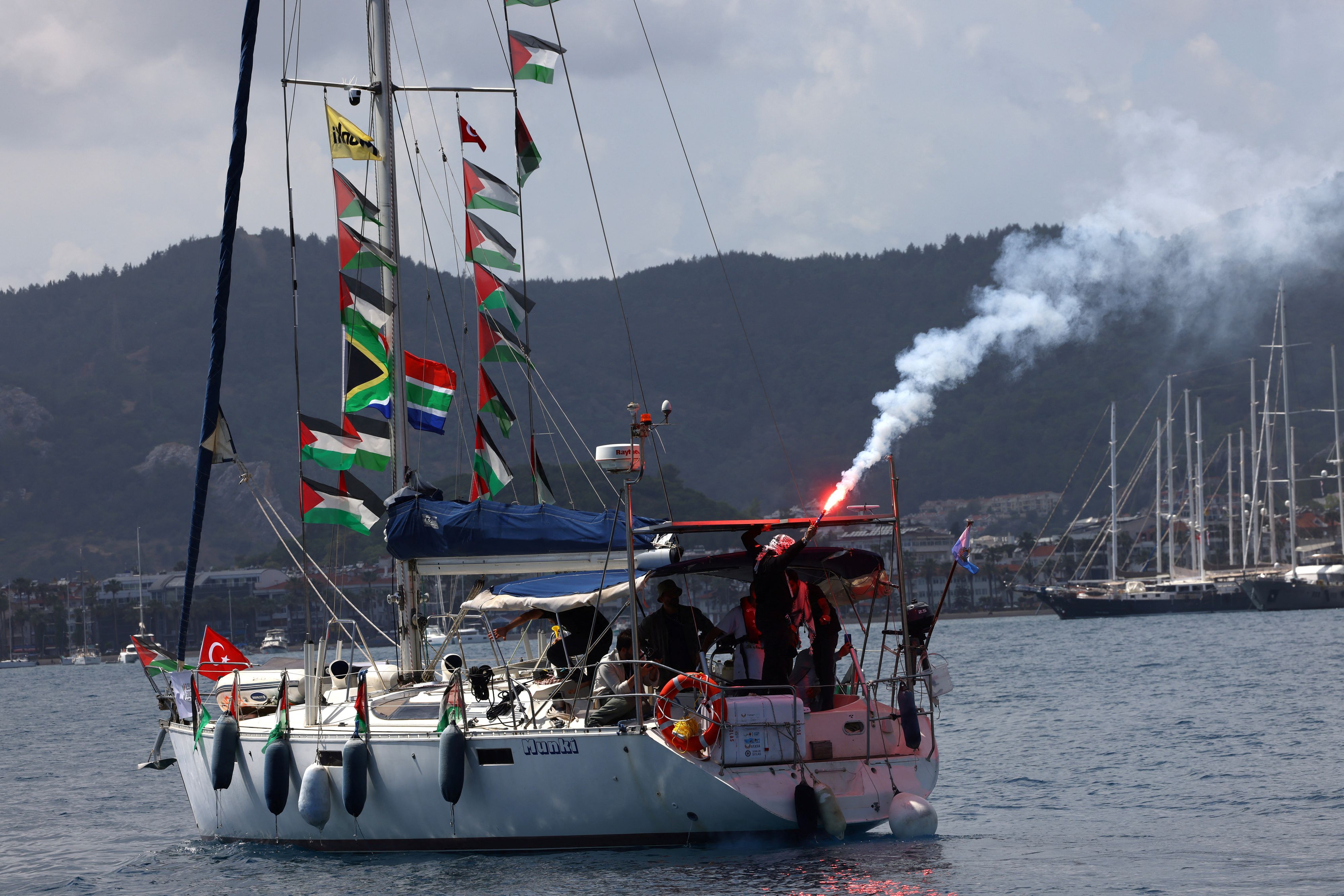 Die Aktivisten der Global Sumud Flotilla wurden nach Israel gebracht.