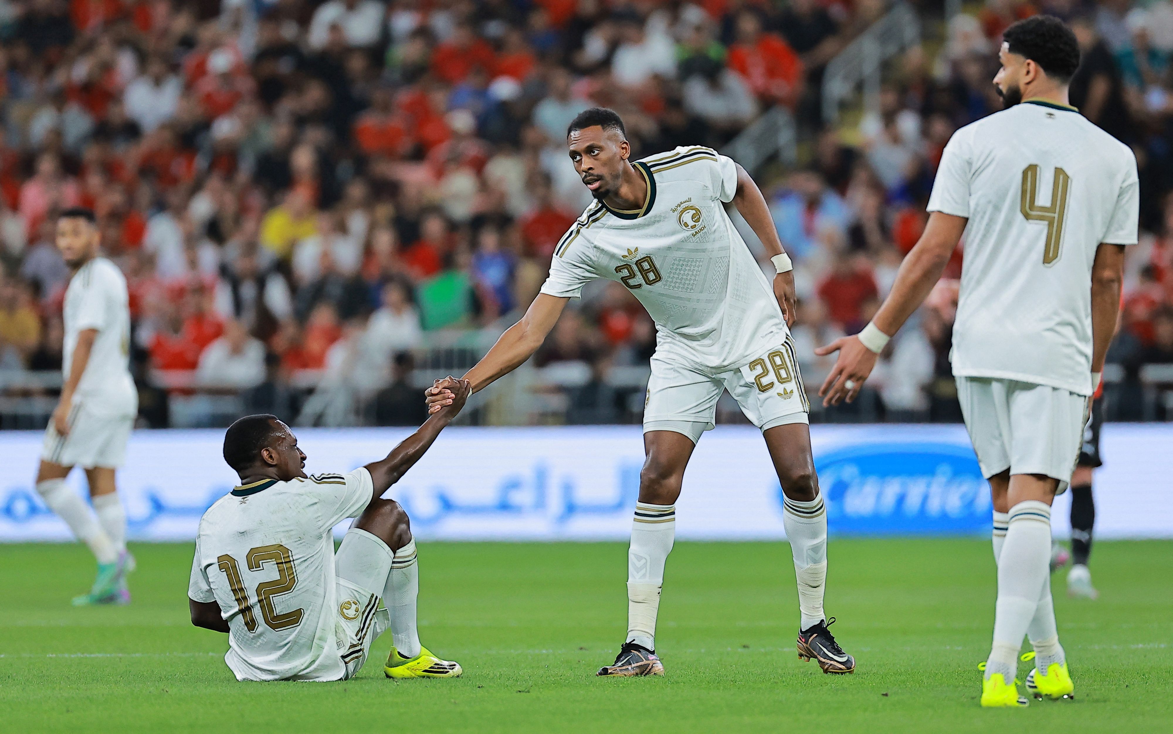 Das Team von Saudi-Arabien.