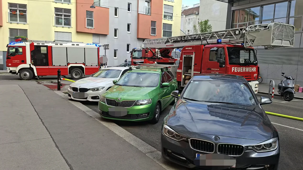 Bei dem Brand in der Effingergasse in Wien-Ottakring wurden zwei Kleinkinder lebensgefährlich verletzt.