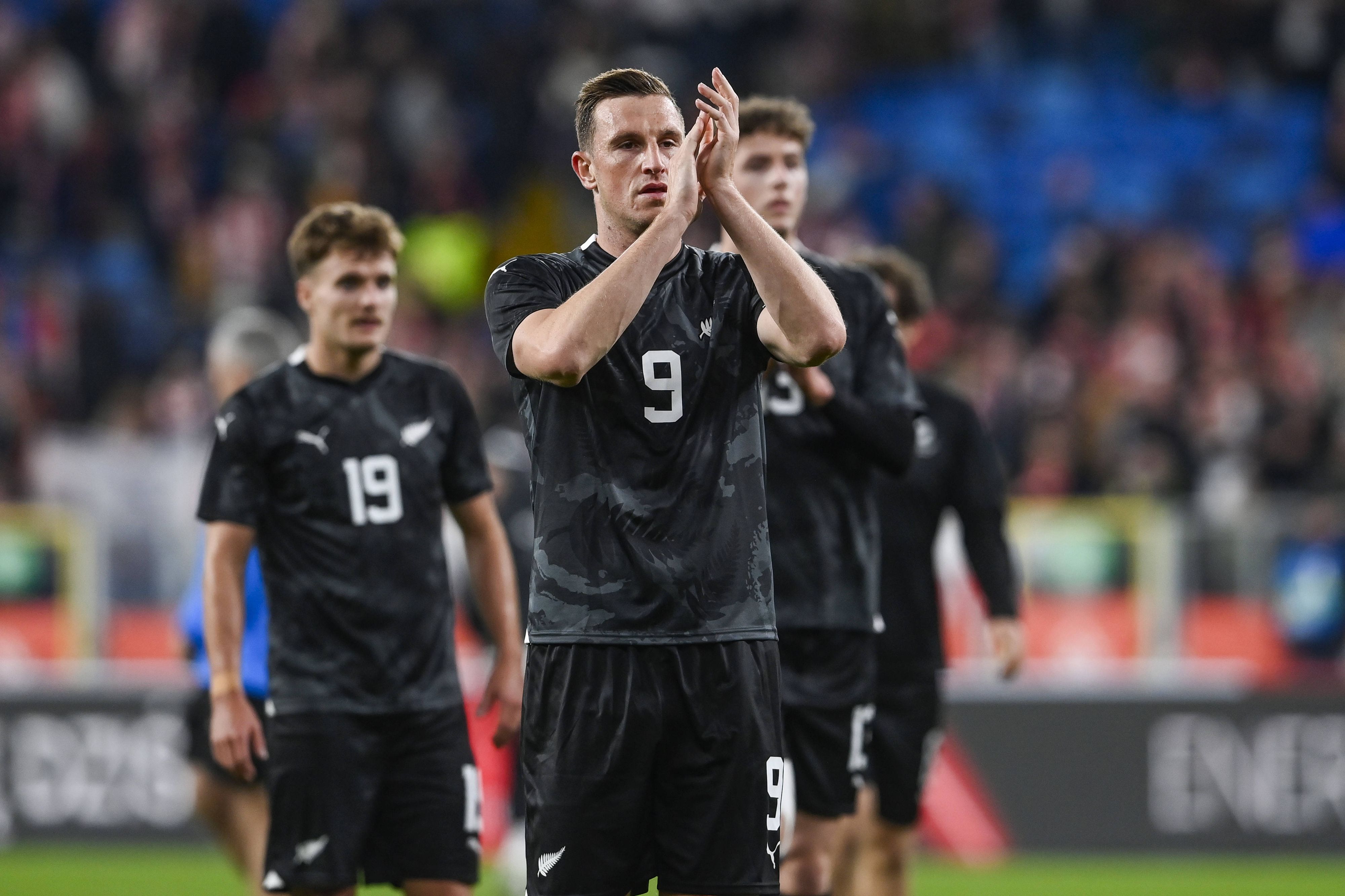 Neuseelands Star-Stürmer und Teamkapitän Chris Wood. 