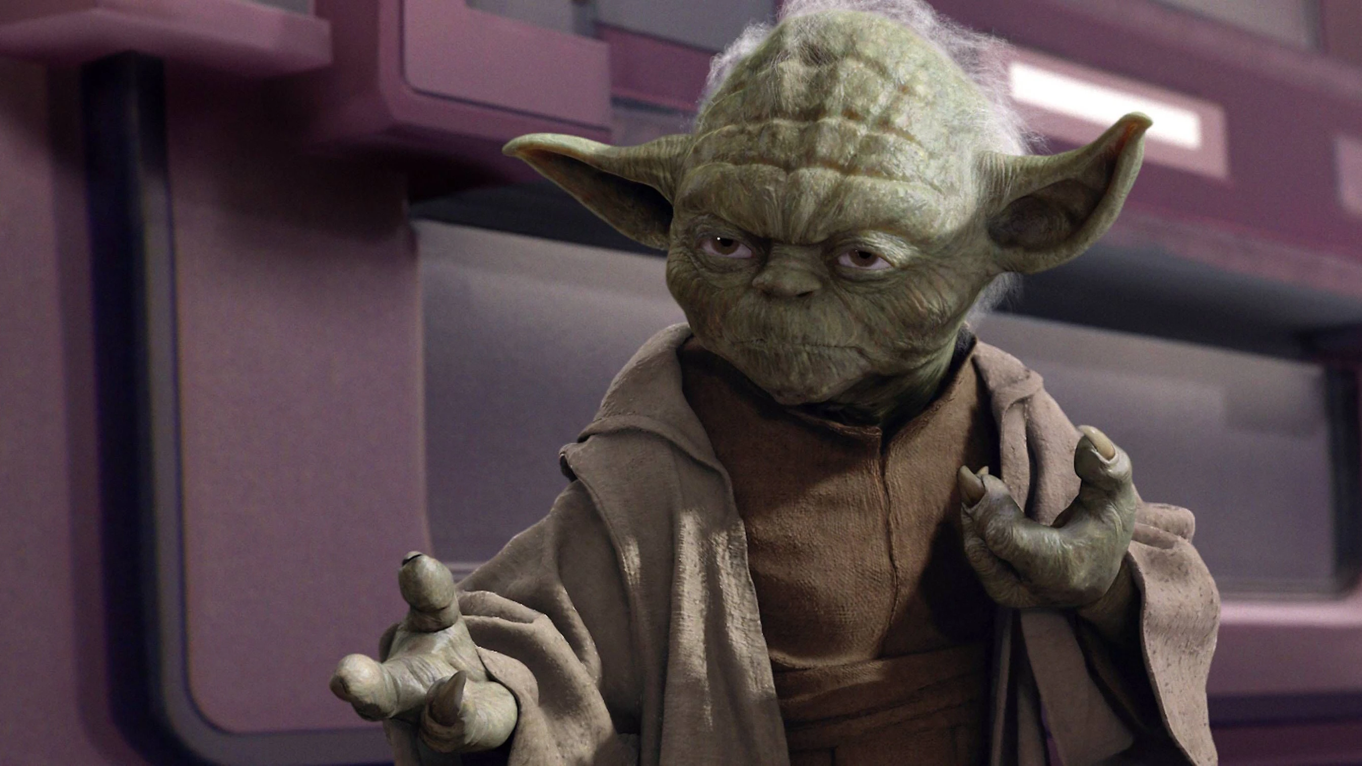 Meister Yoda hat seine Stimme verloren.