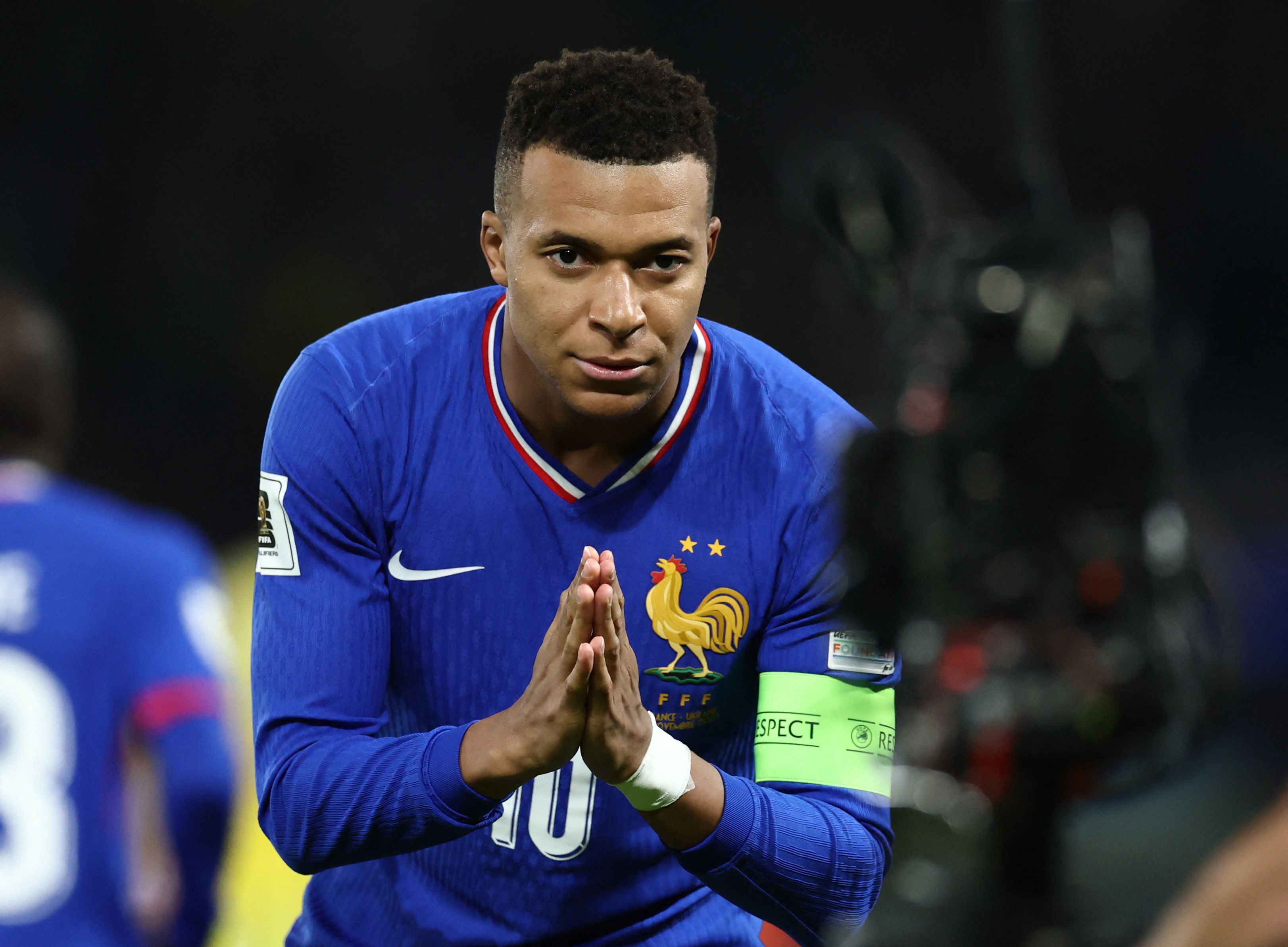 Fußball-Star Kylian Mbappe. 