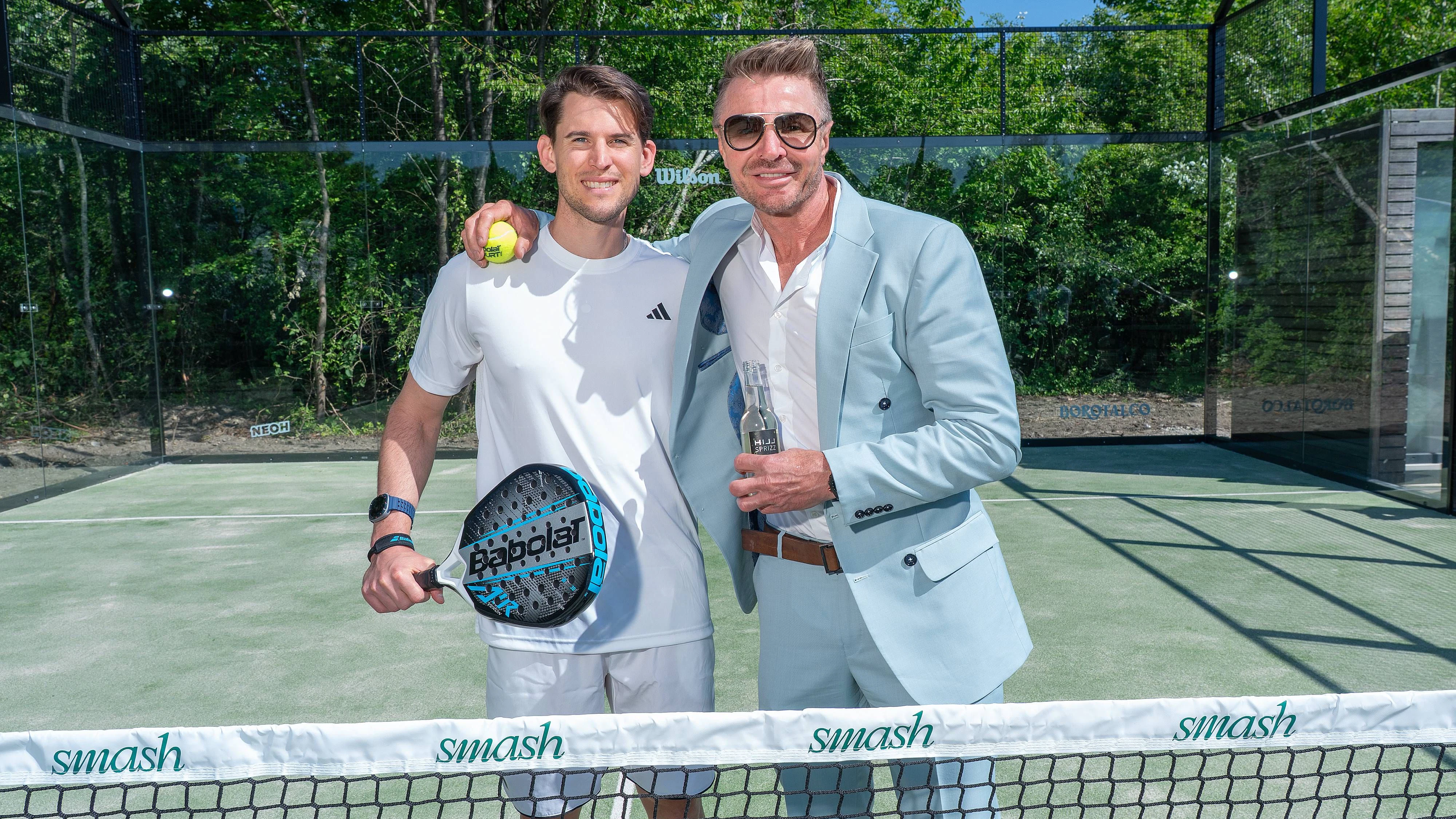 Court Opening, Eröffnung, von smash - der Padel Club, Bruck an der Leitha, Niederösterreich NÖ Noe, 20.5.2026, -  Dominic THIEM, Leo HILLINGER 