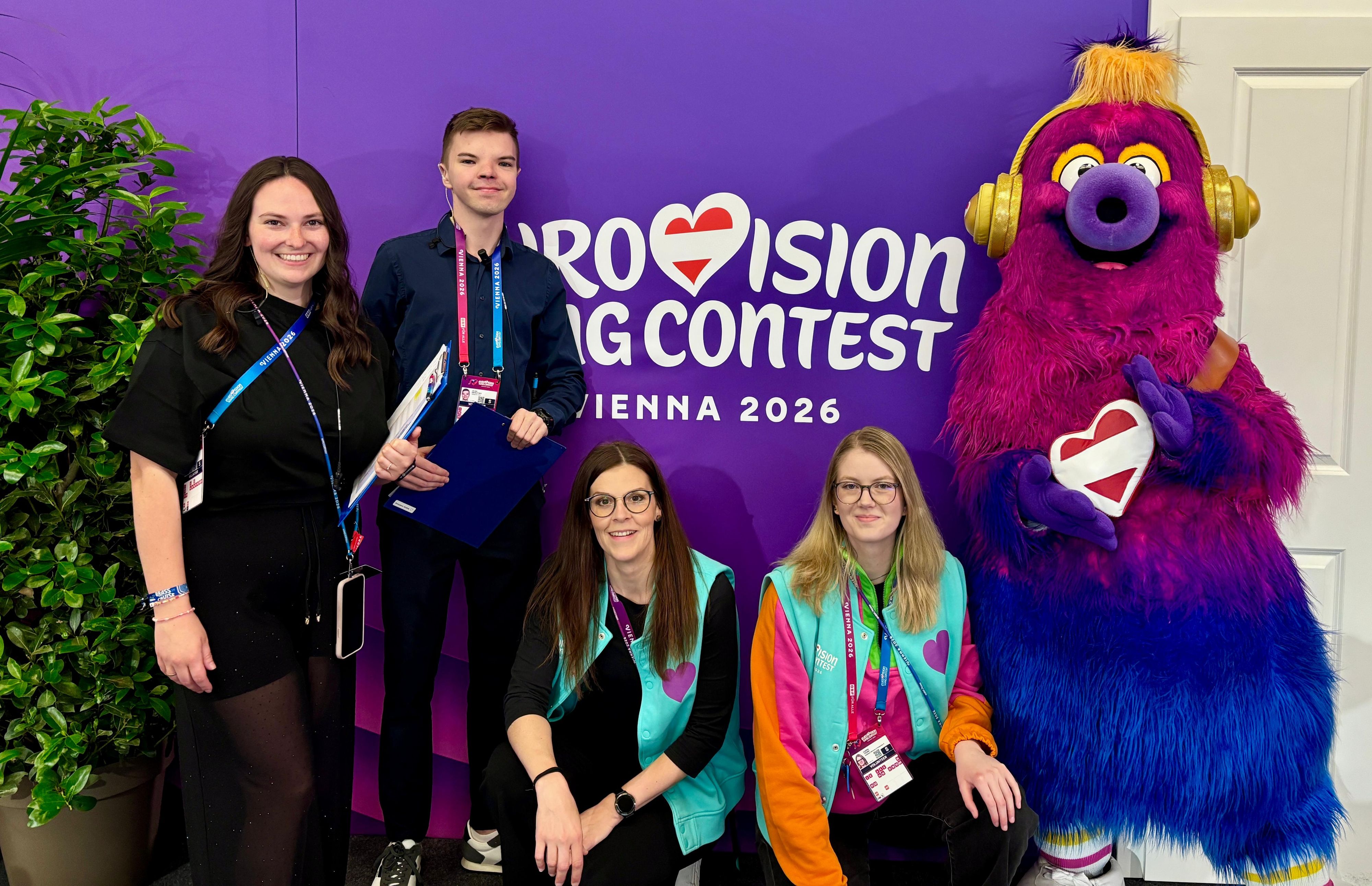 Die Amstettner Volunteers halfen, beim ESC alles sauber über die Bühne zu bringen.
