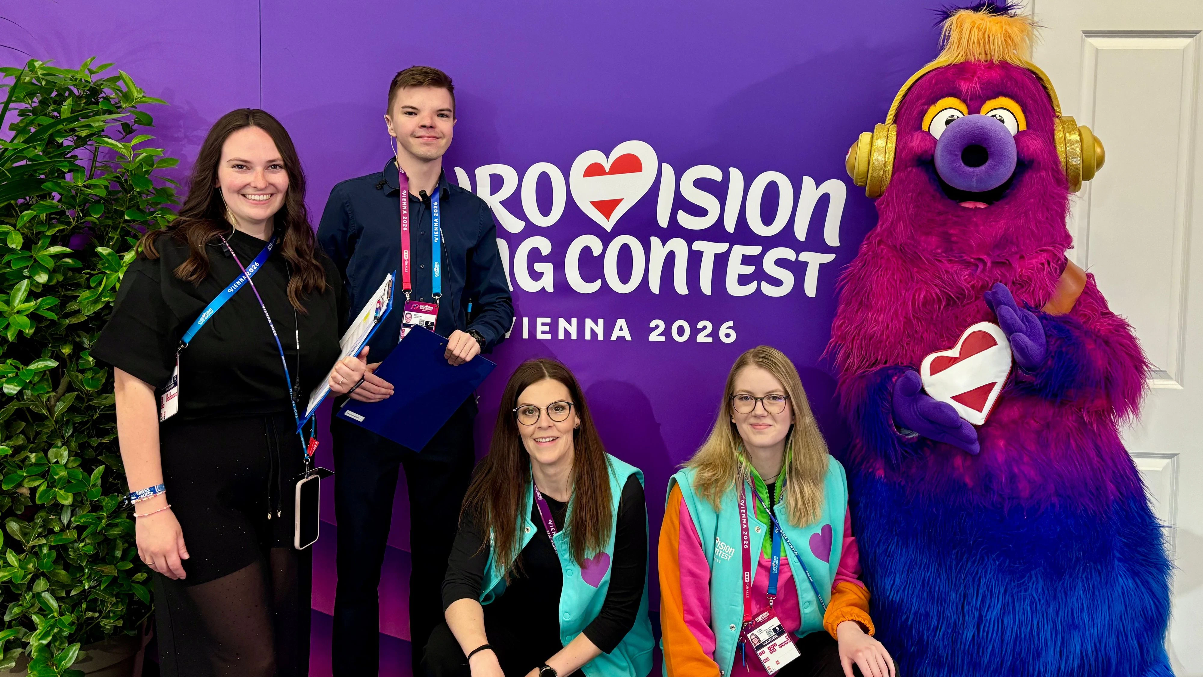 Die Amstettner Volunteers halfen, beim ESC alles sauber über die Bühne zu bringen.