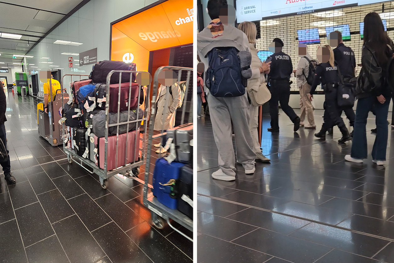 Am Dienstagabend herrschte am Flughafen Wien chaotische Stimmung.