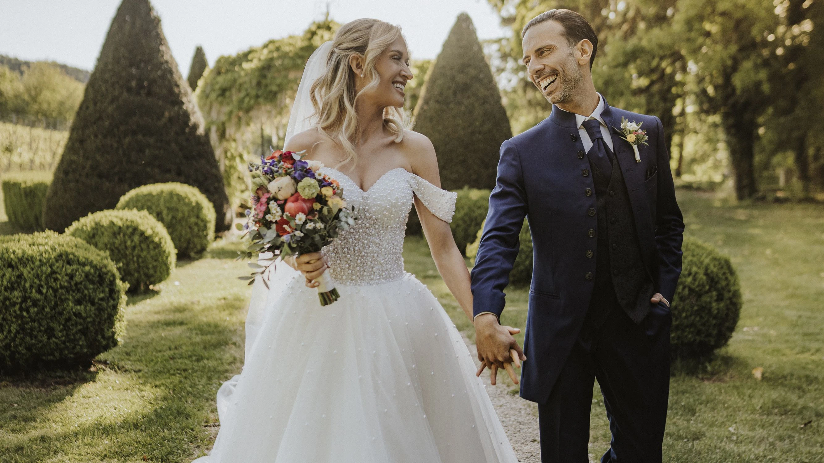 Corinna Kamper und Danilo Campisi haben den Bund fürs Leben geschlossen 