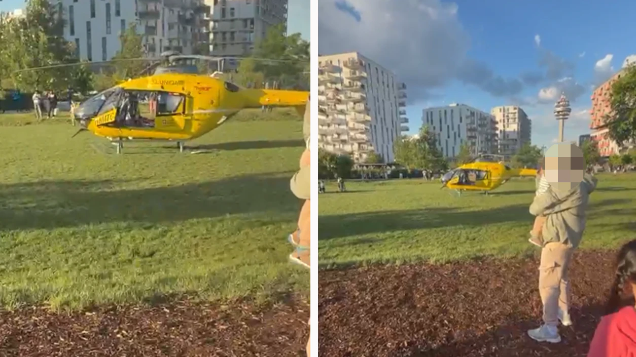 Am Donnerstagabend musste der Rettungshubschrauber in Wien-Favoriten landen.