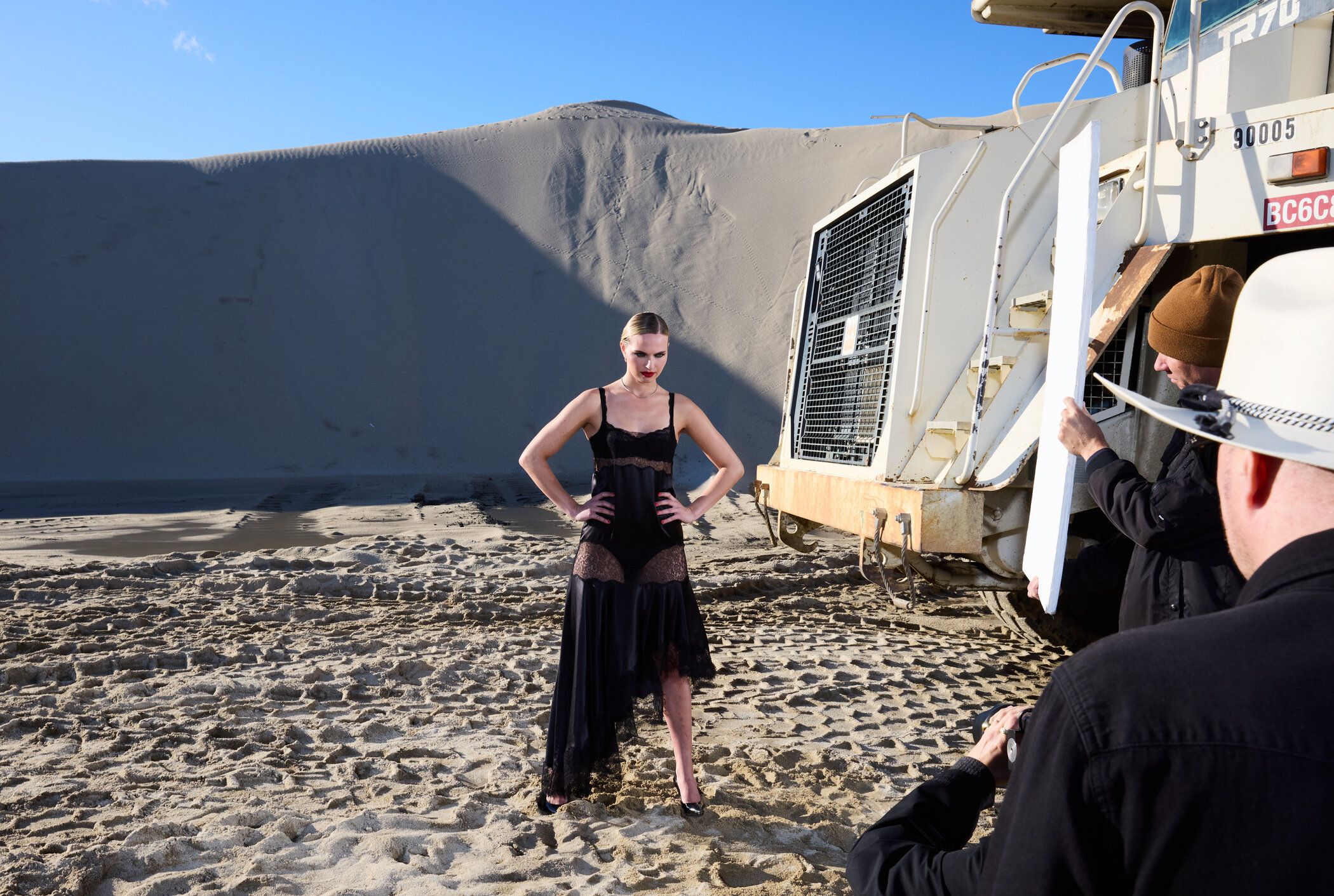 Kandidatin Anna beim Covershooting von 