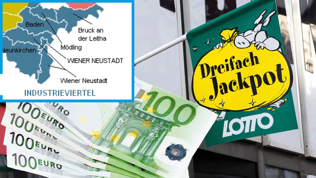 Hier im Industrieviertel (NÖ) lebt mit hoher Wahrscheinlichkeit der Gewinner der drei Millionen Euro.