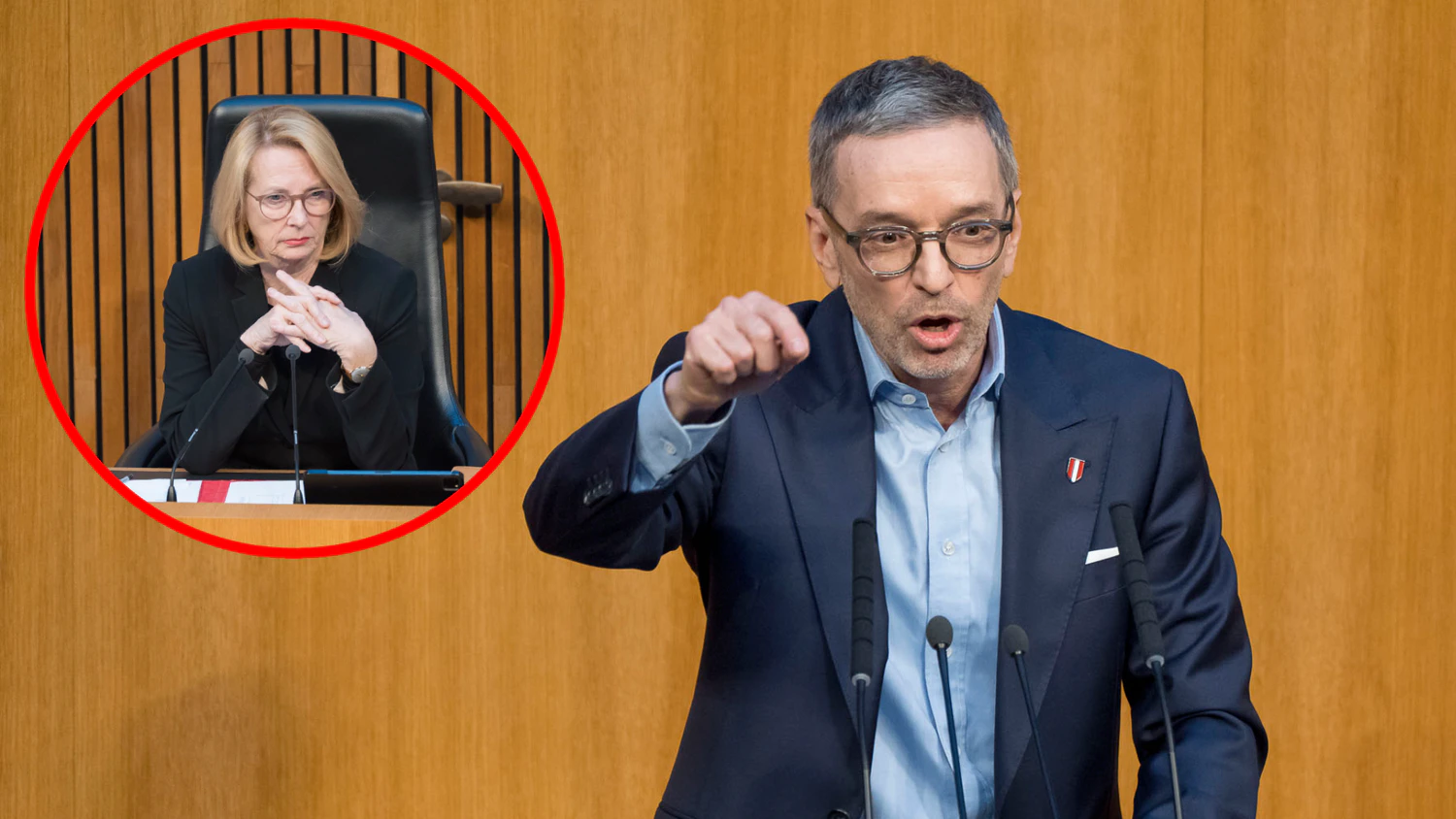 Doris Bures erteilte Herbert Kickl gleich zwei Ordnungsrufe.