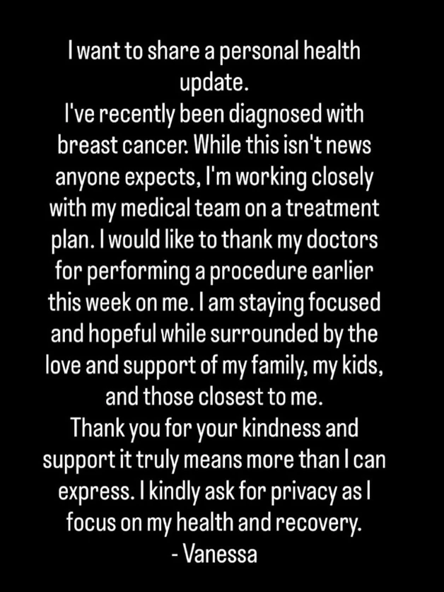 Vanessa Trump gibt ein Statement auf Instagram ab.