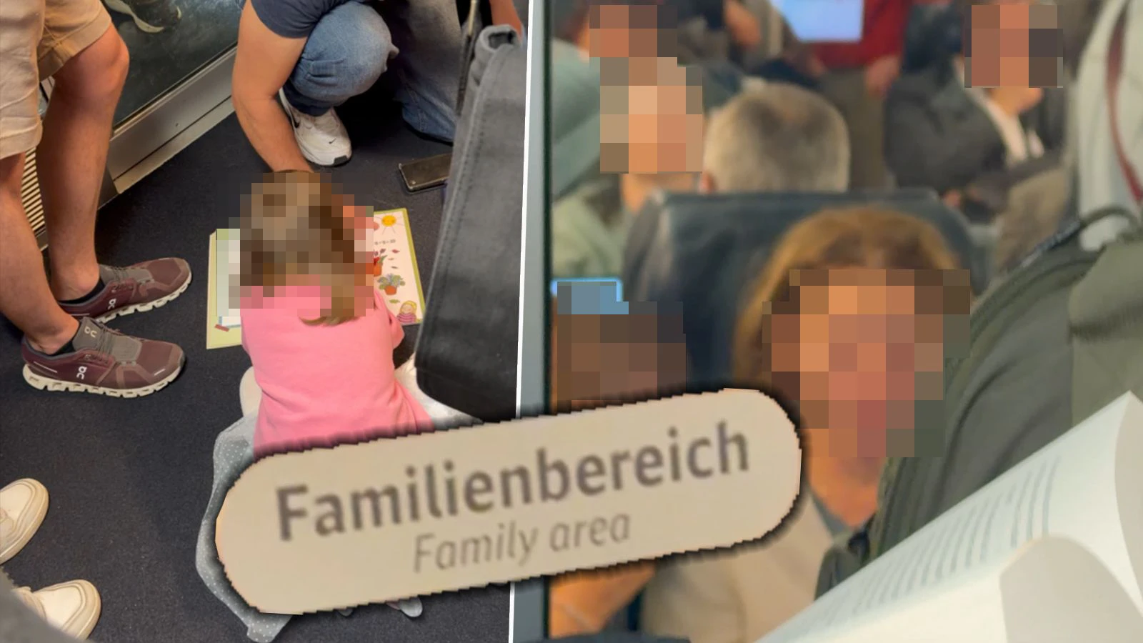 Heute.at - Erwachsene im Family-Bereich! Kind muss am Boden malen
