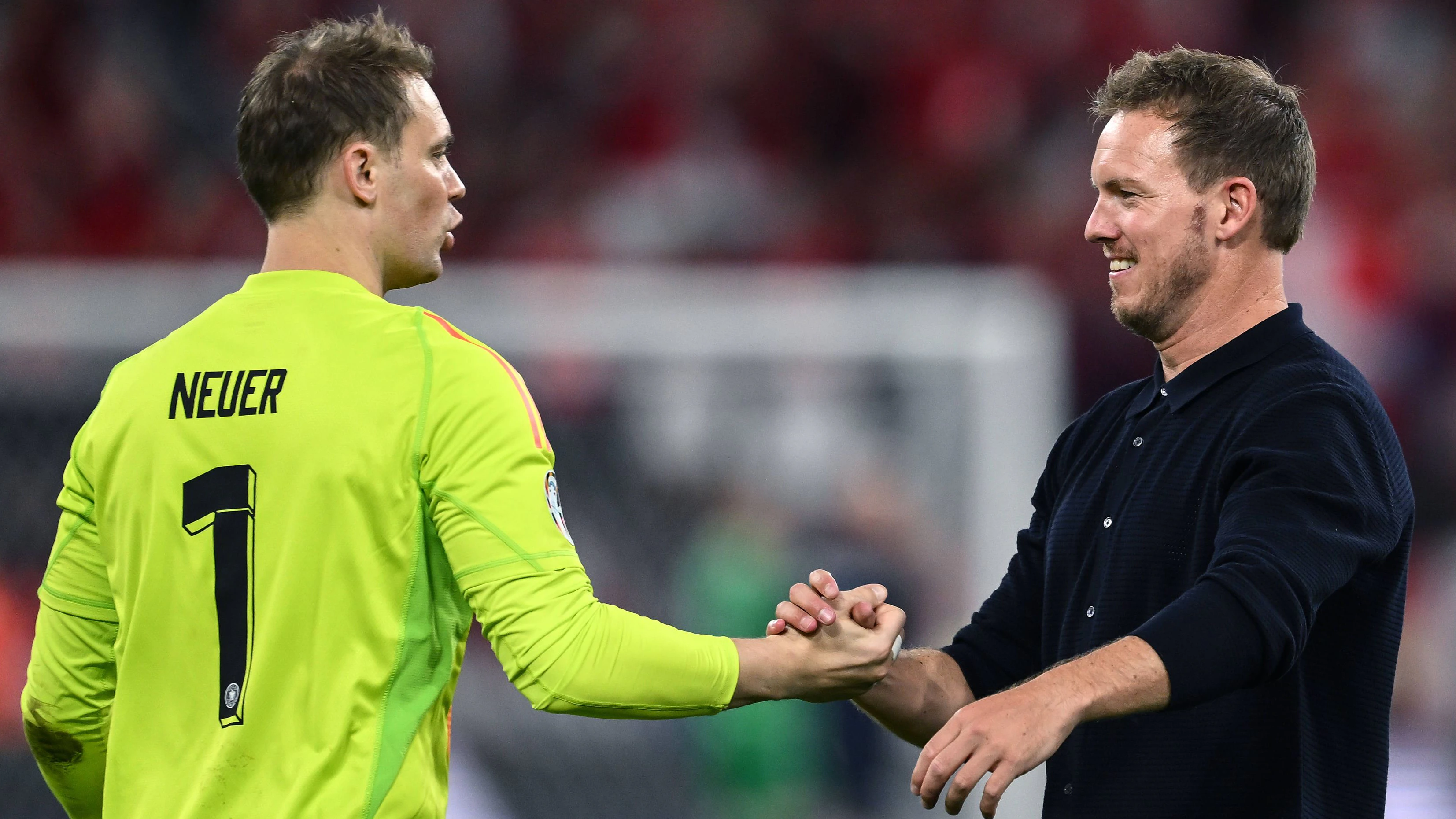 Mg Dortmund Germania 29/06/2024 - Euro 2024 / Germania-Danimarca / foto Matteo Gribaudi/Image nella foto: Julian Nagelsmann-Manuel Neuer PUBLICATIONxNOTxINxITA