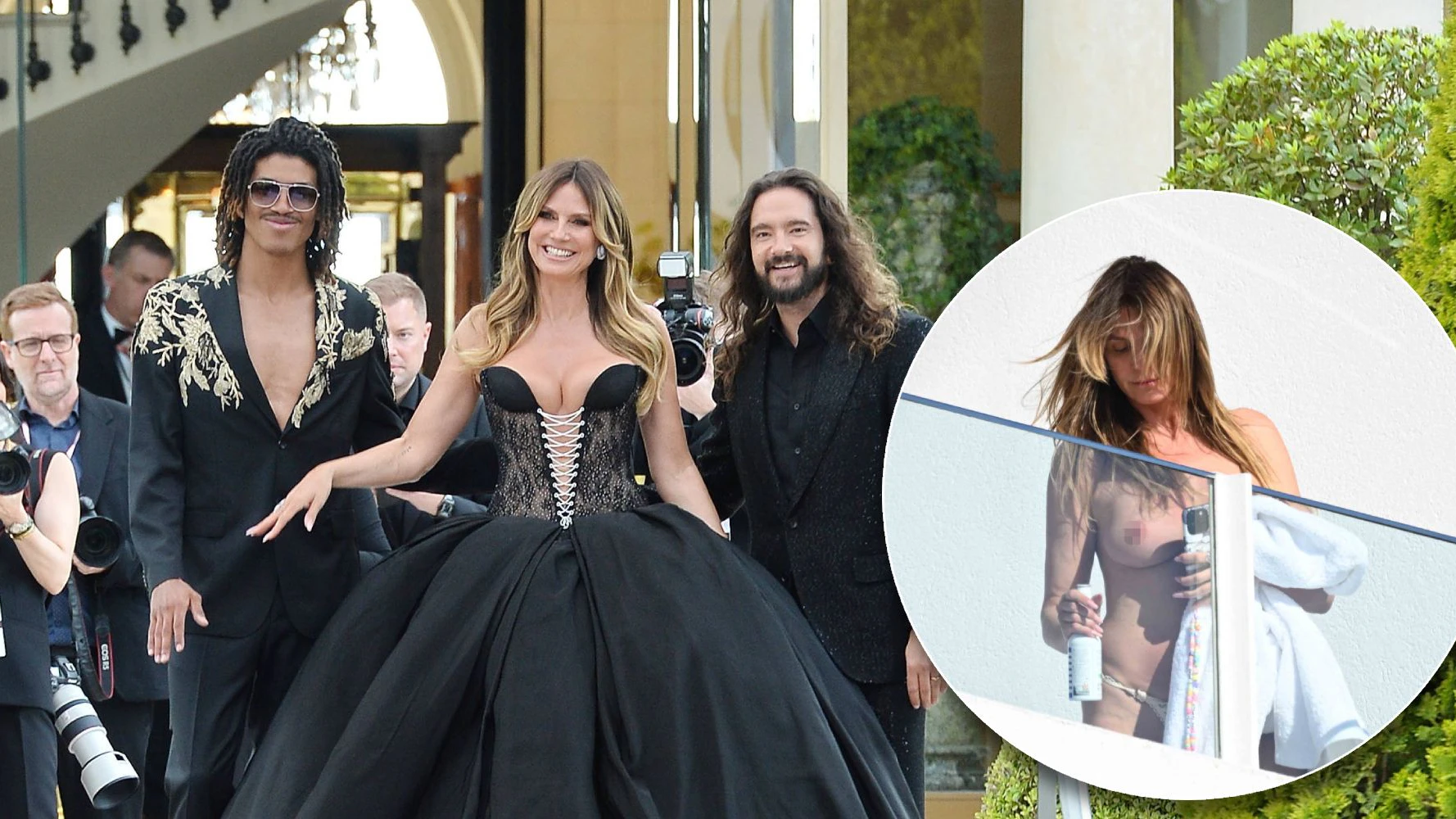 Heidi Klum zieht alle Blicke au sich.