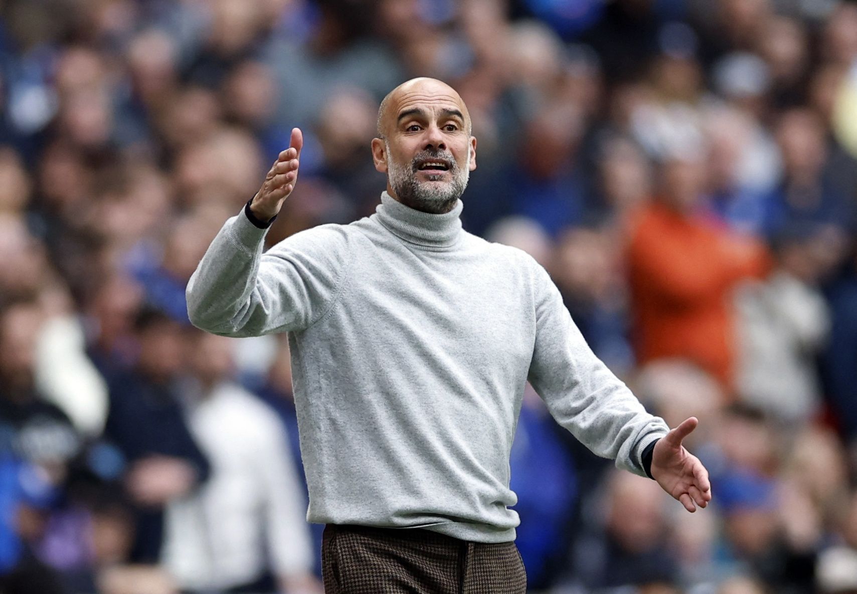 Star-Trainer Pep Guardiola. 