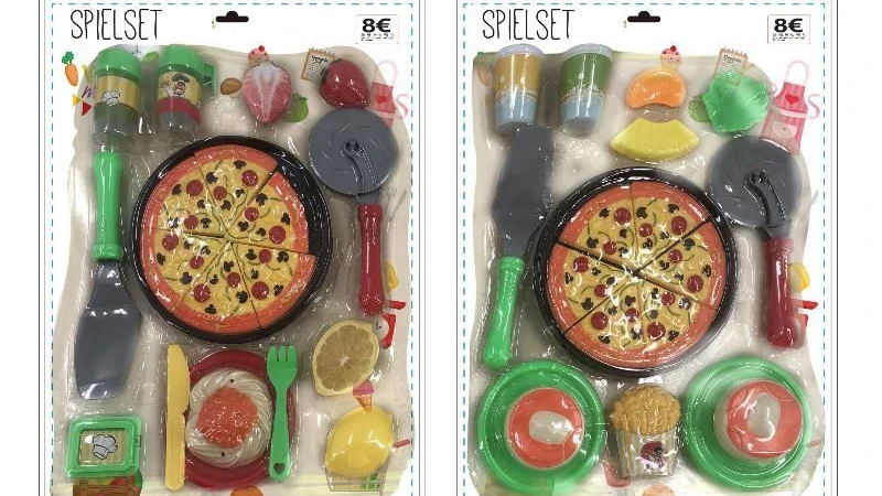 Warnung vor diesem Spielzeug-Pizzaset.