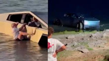 Tesla-Fahrer dachte, sein Cybertruck kann schwimmen