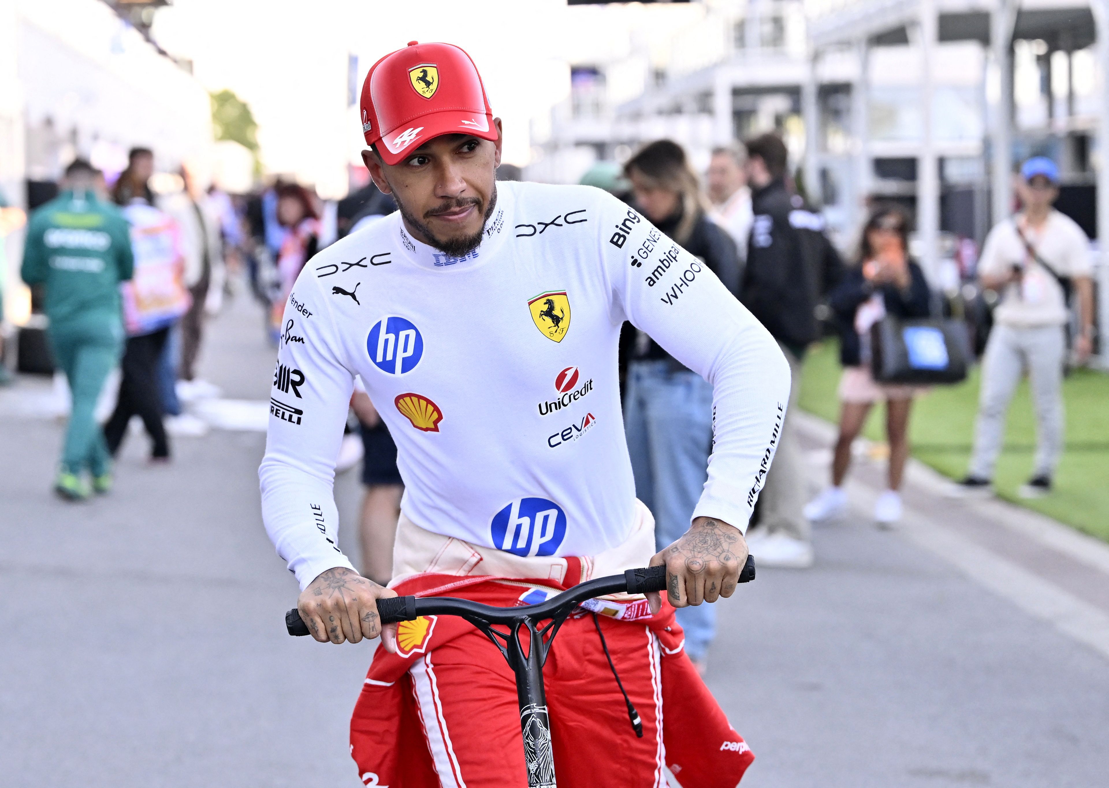 Formel-1--Star Lewis Hamilton. 