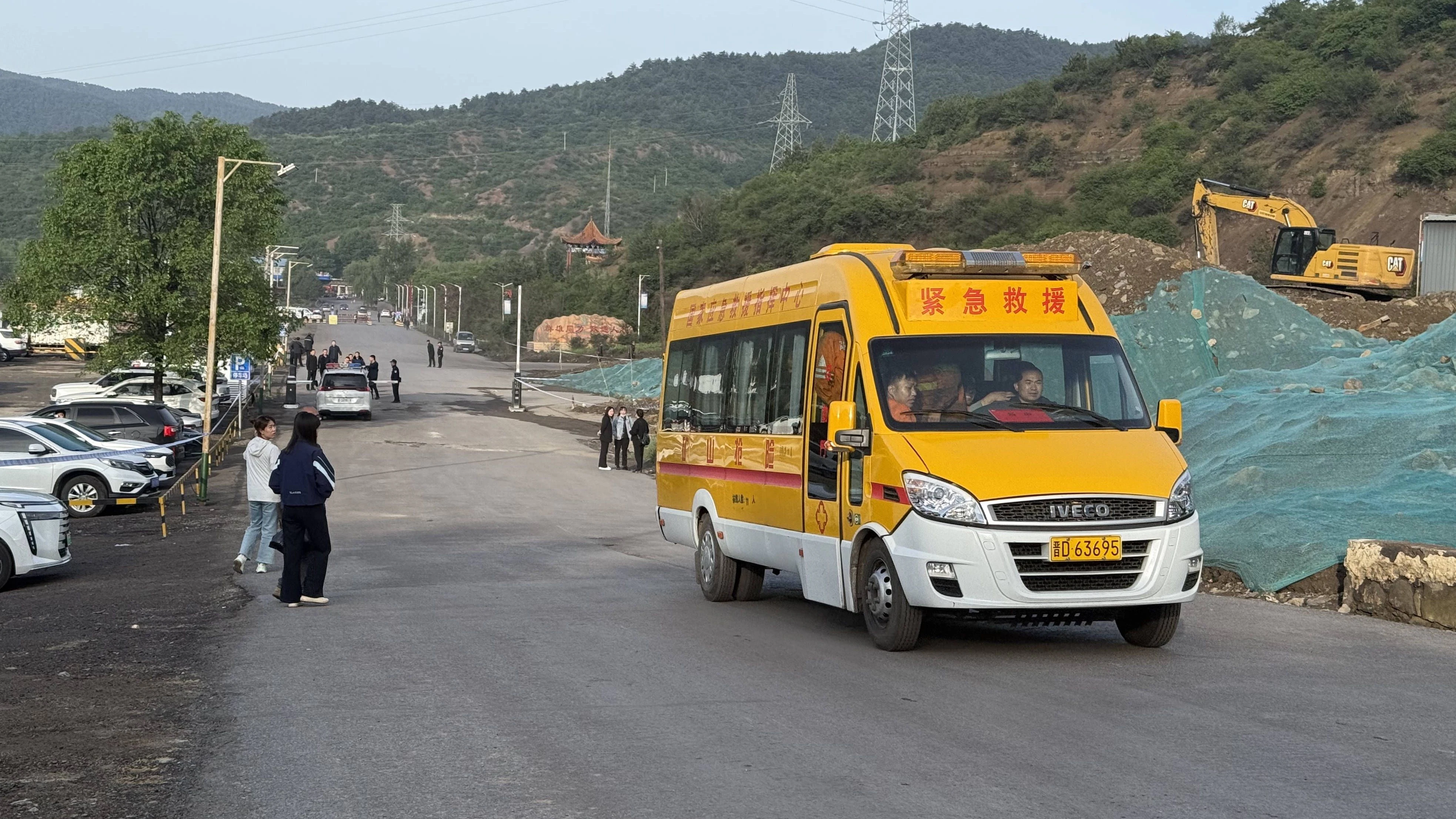Dieses am 23. Mai 2026 mit einem Mobiltelefon aufgenommene Foto zeigt eine Szene am Rettungsort des Kohlebergwerks Liushenyu im Kreis Qinyuan der Stadt Changzhi in der nordchinesischen Provinz Shanxi.