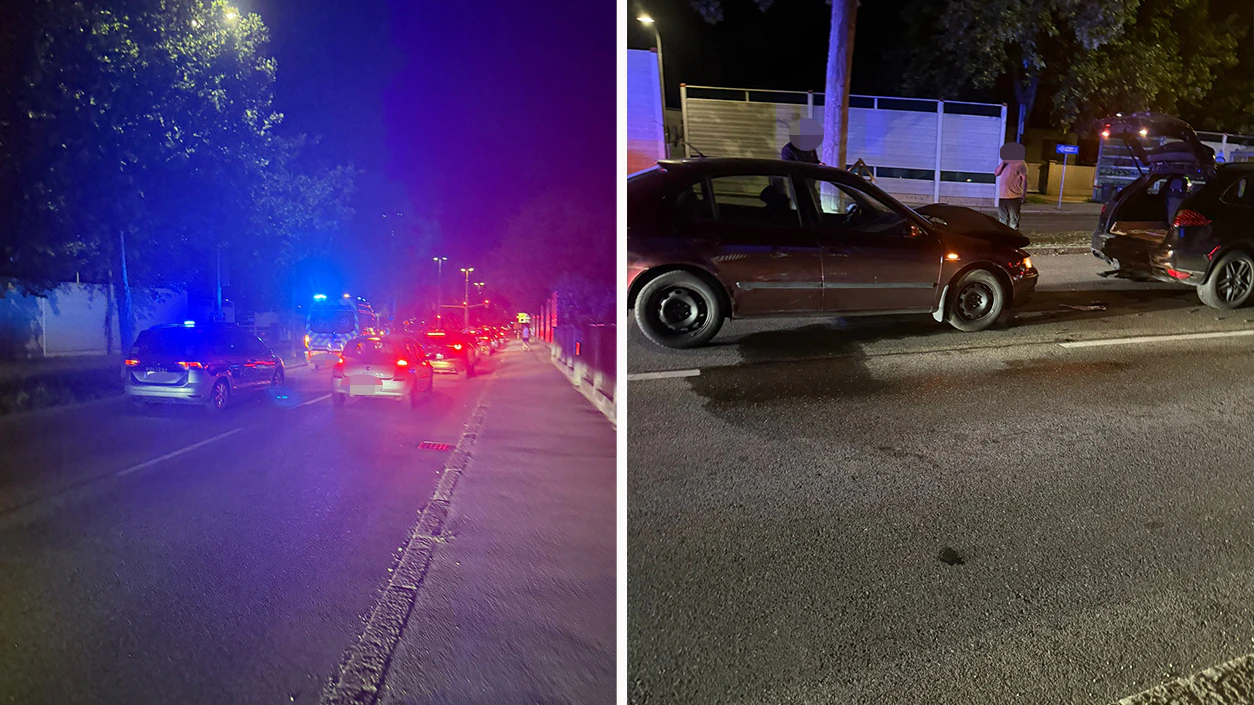 In der Wiener Donaustadt kam es zum Auffahrunfall mit drei Autos.
