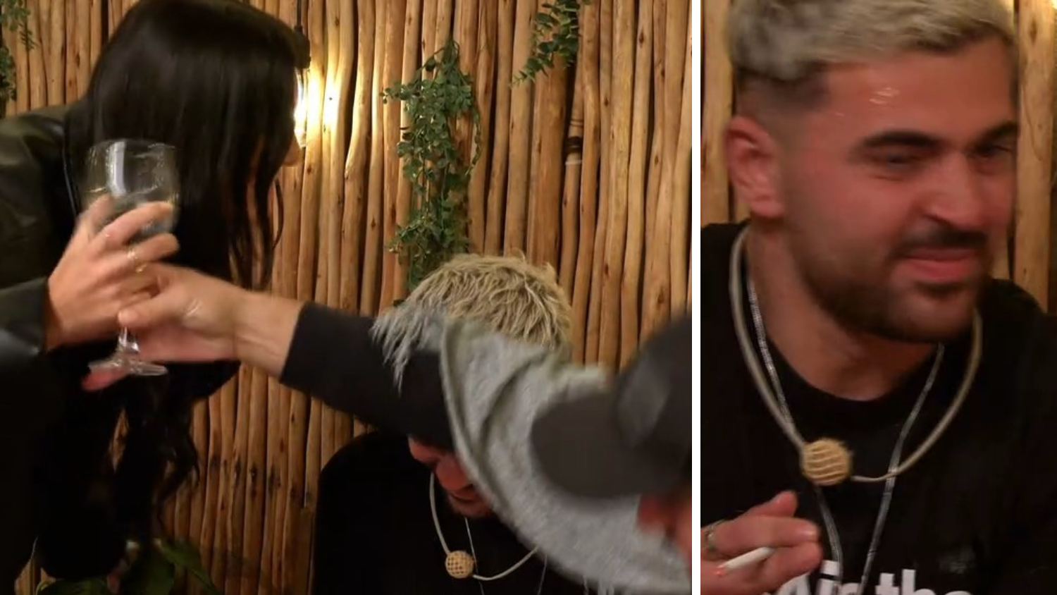 TV-Eskalation! Vivi kippt Ex Mou Getränk ins Gesicht.