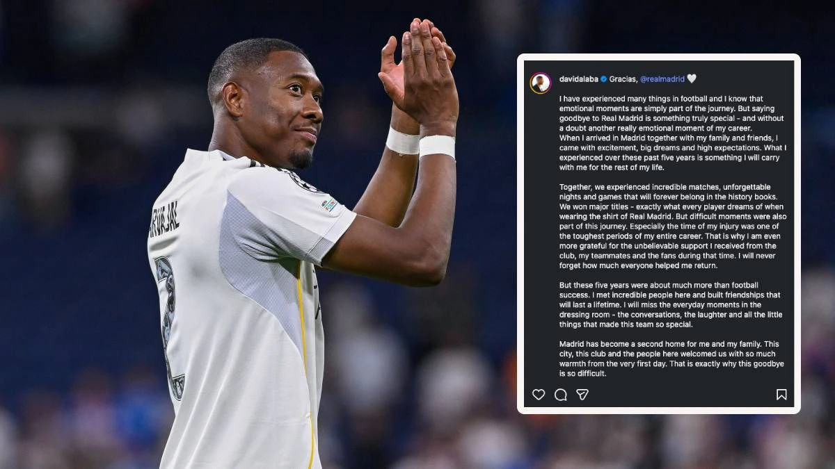 Heute.at - Alaba mit emotionalem Abschiedsbrief an Real Madrid