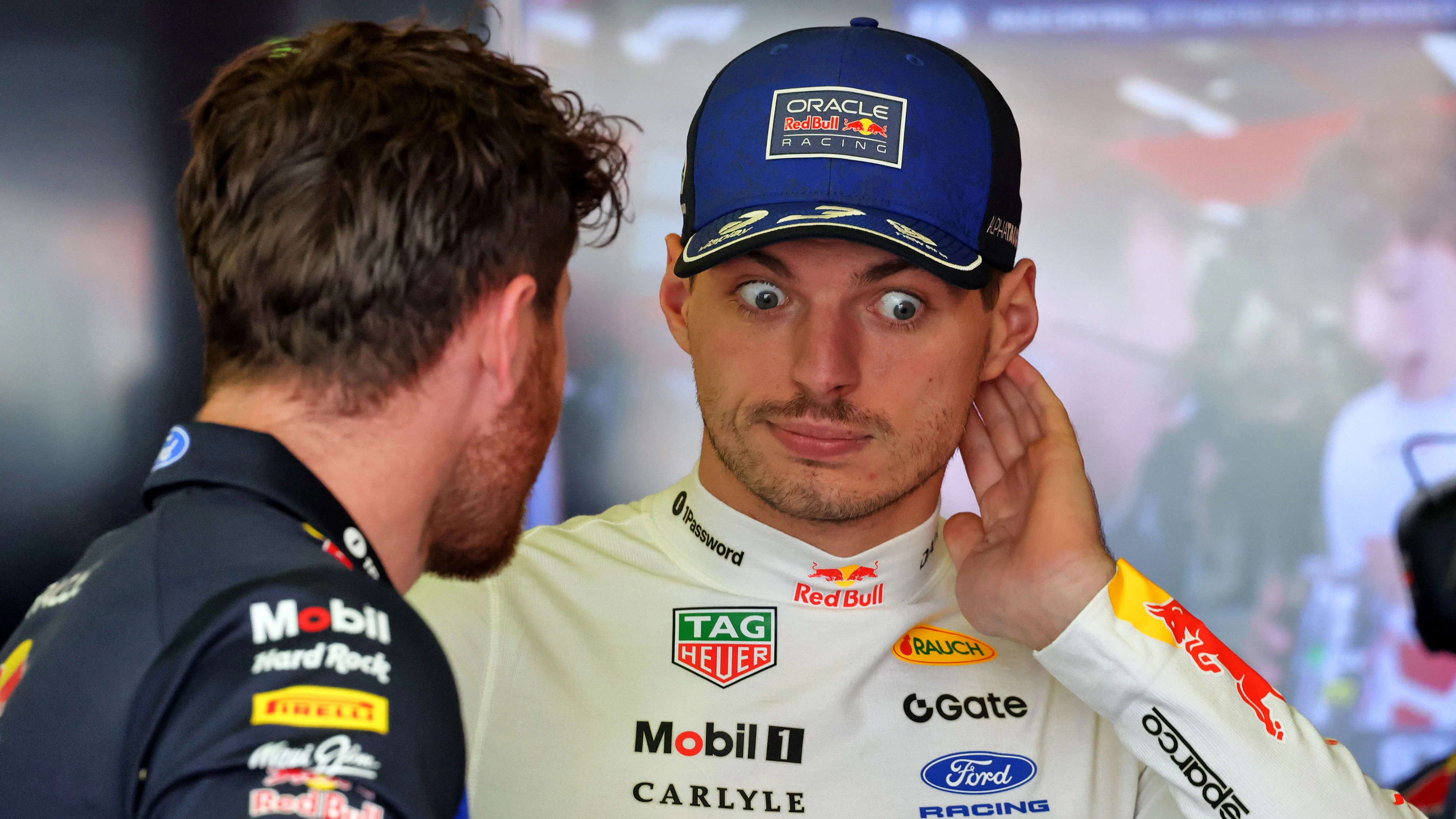 Max Verstappen will unter den aktuellen Bedingungen nicht weiterfahren.