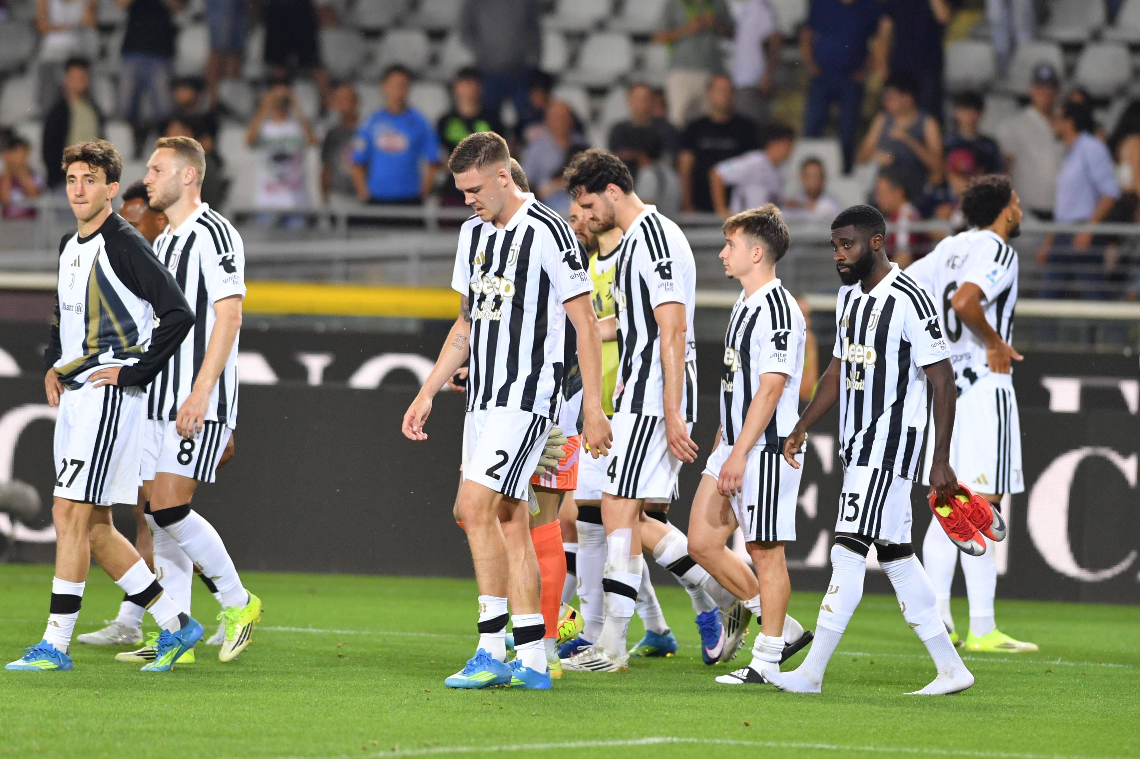 Die Juve-Spieler waren bedient.