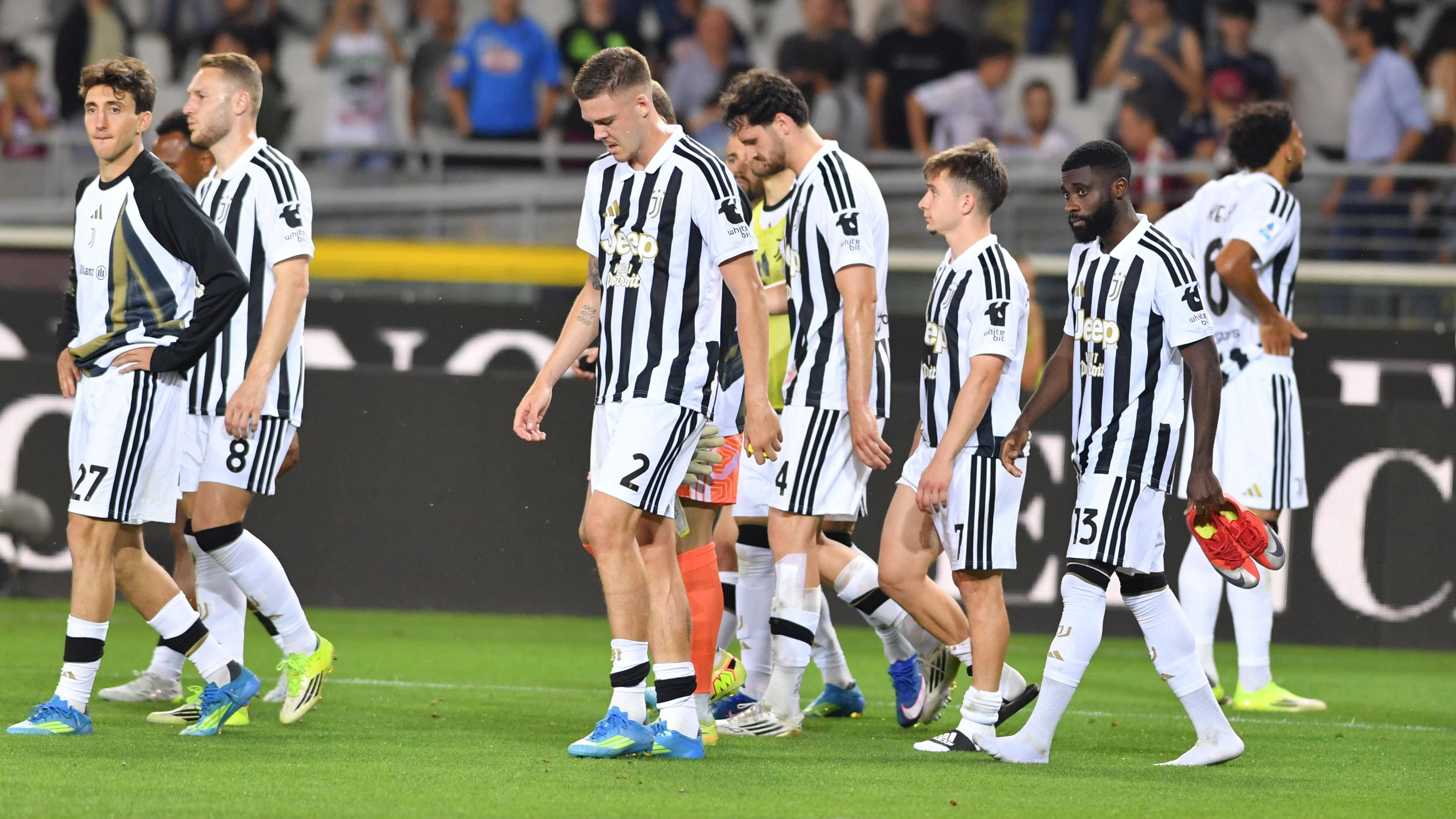Die Juve-Spieler waren bedient.