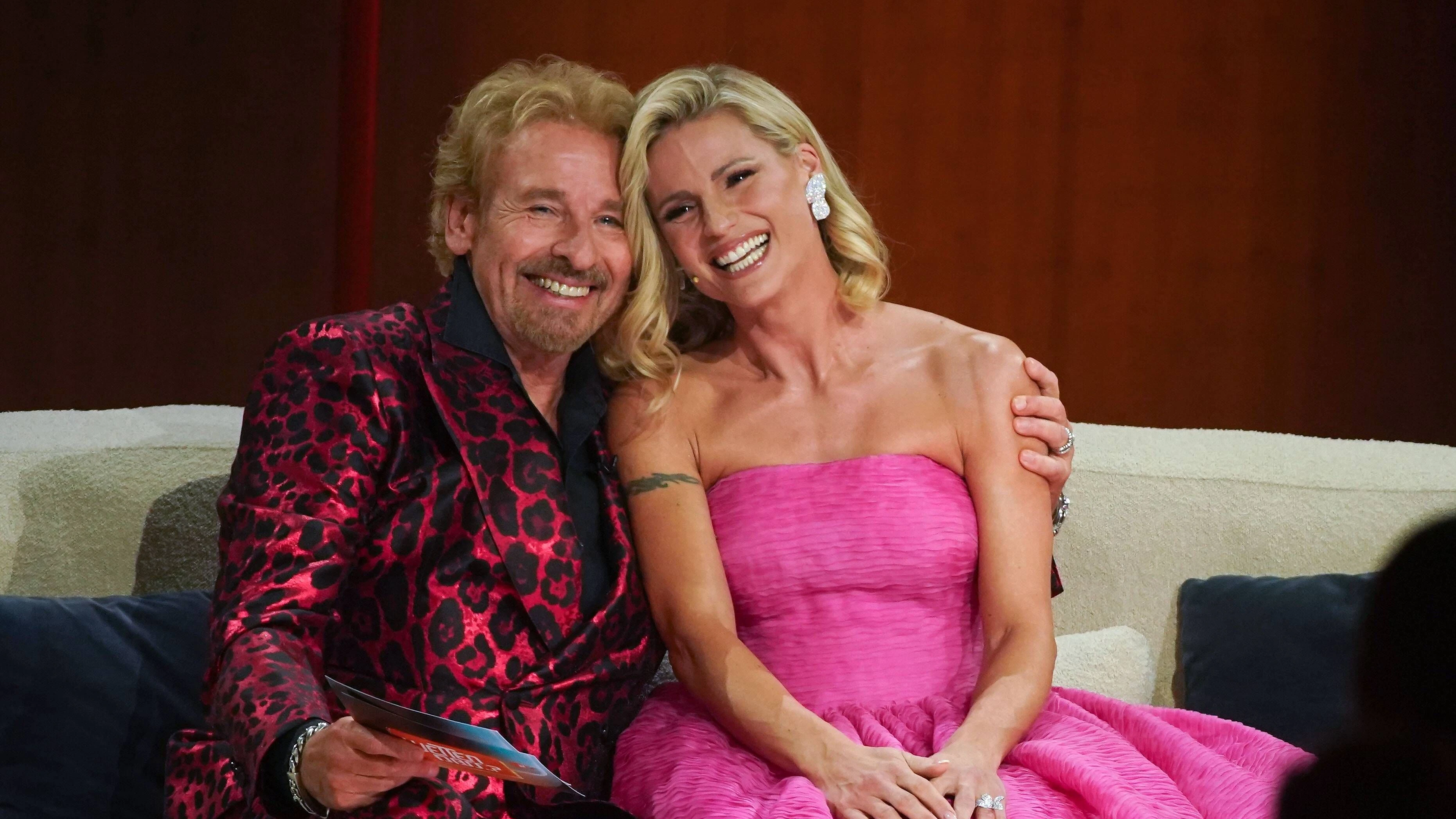 Michelle Hunziker verteidigt Thomas Gottschalk.