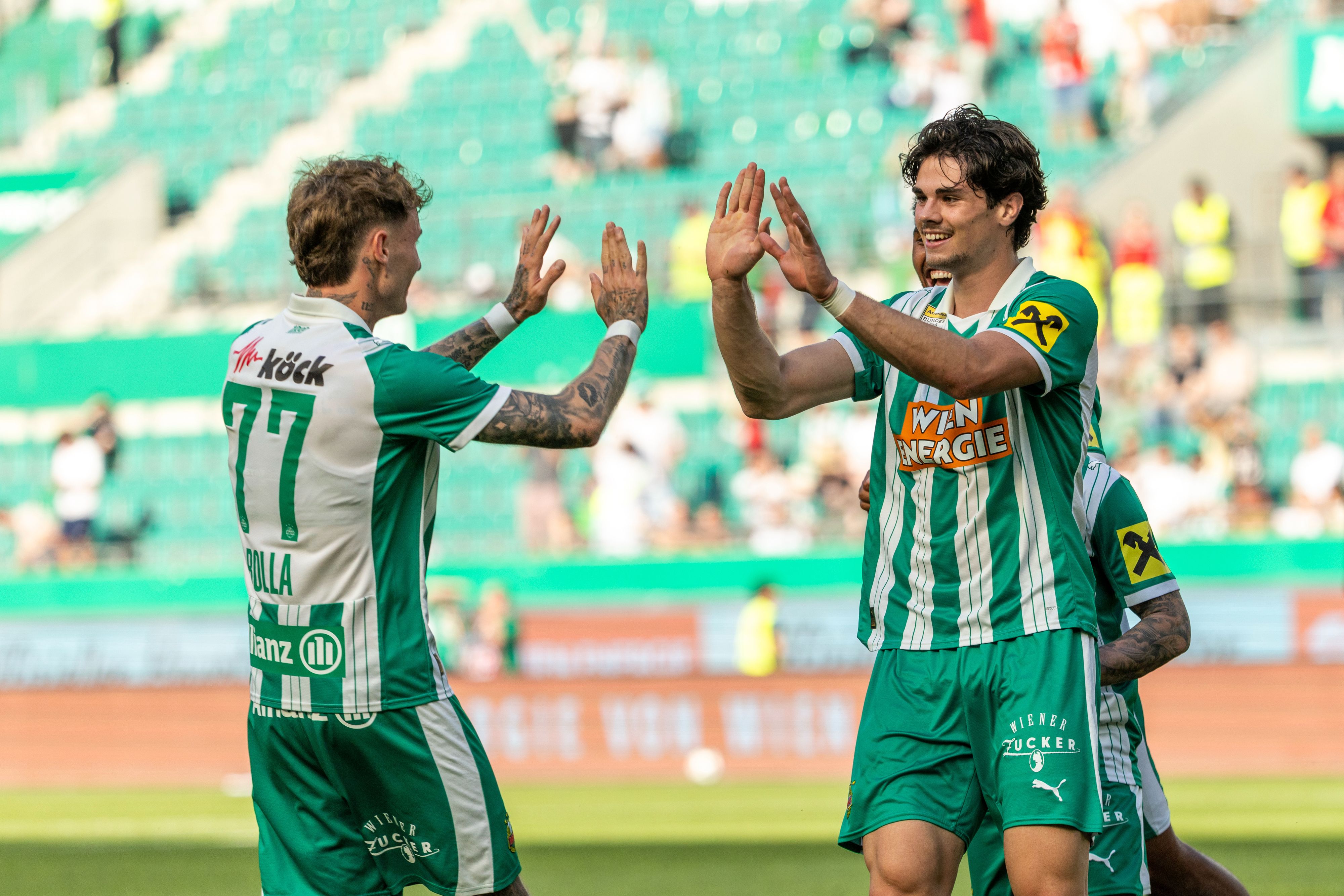 Jakob Schöller köpfte wuchtig zum 1:0 ein. 