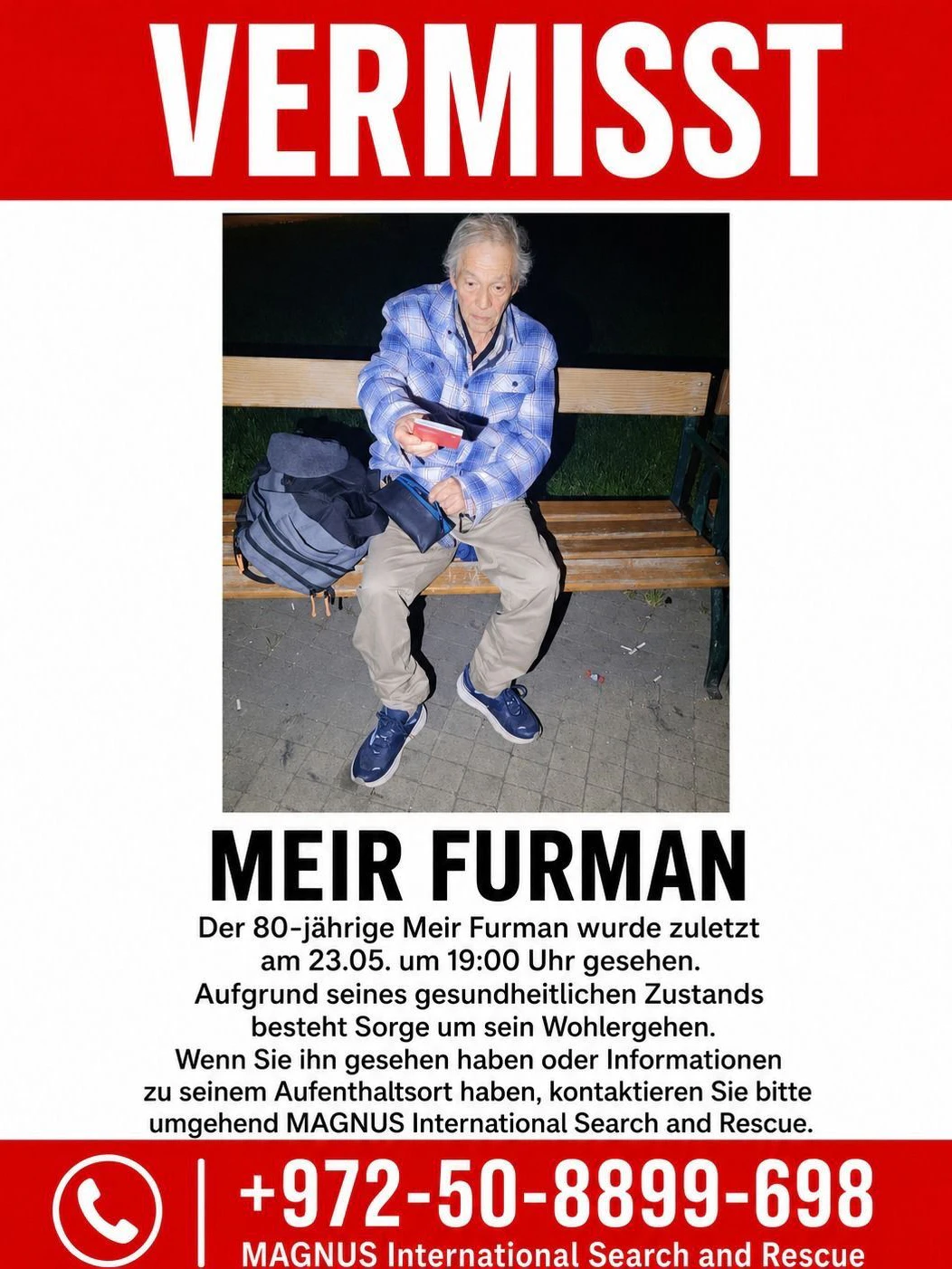Dieser Mann wird gesucht. 
