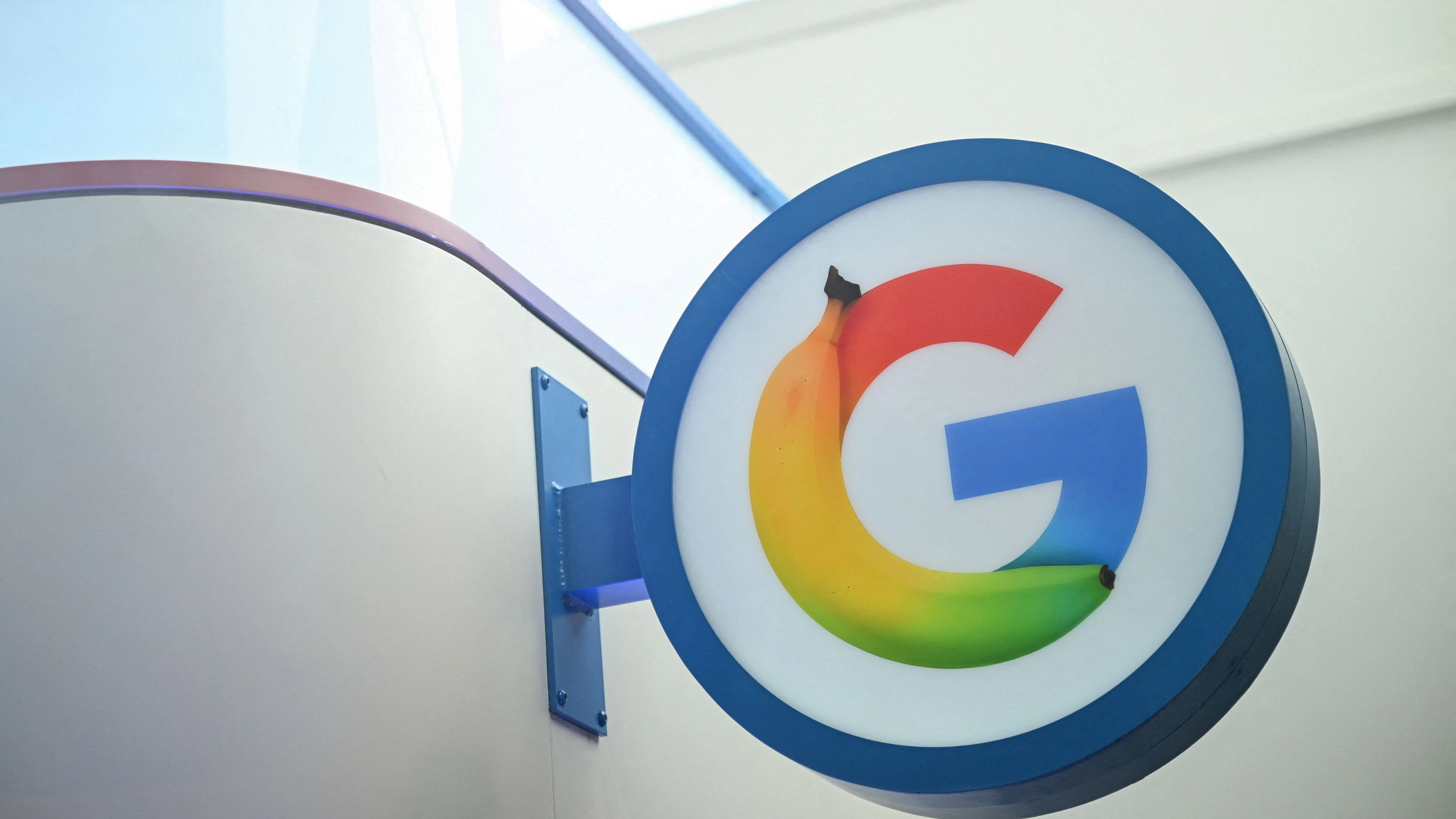 A specially designed Google logo, during the opening of Google's new Artificial Intelligence (AI) centre in Berlin, Germany, March 5, 2026. REUTERS/Annegret Hilse